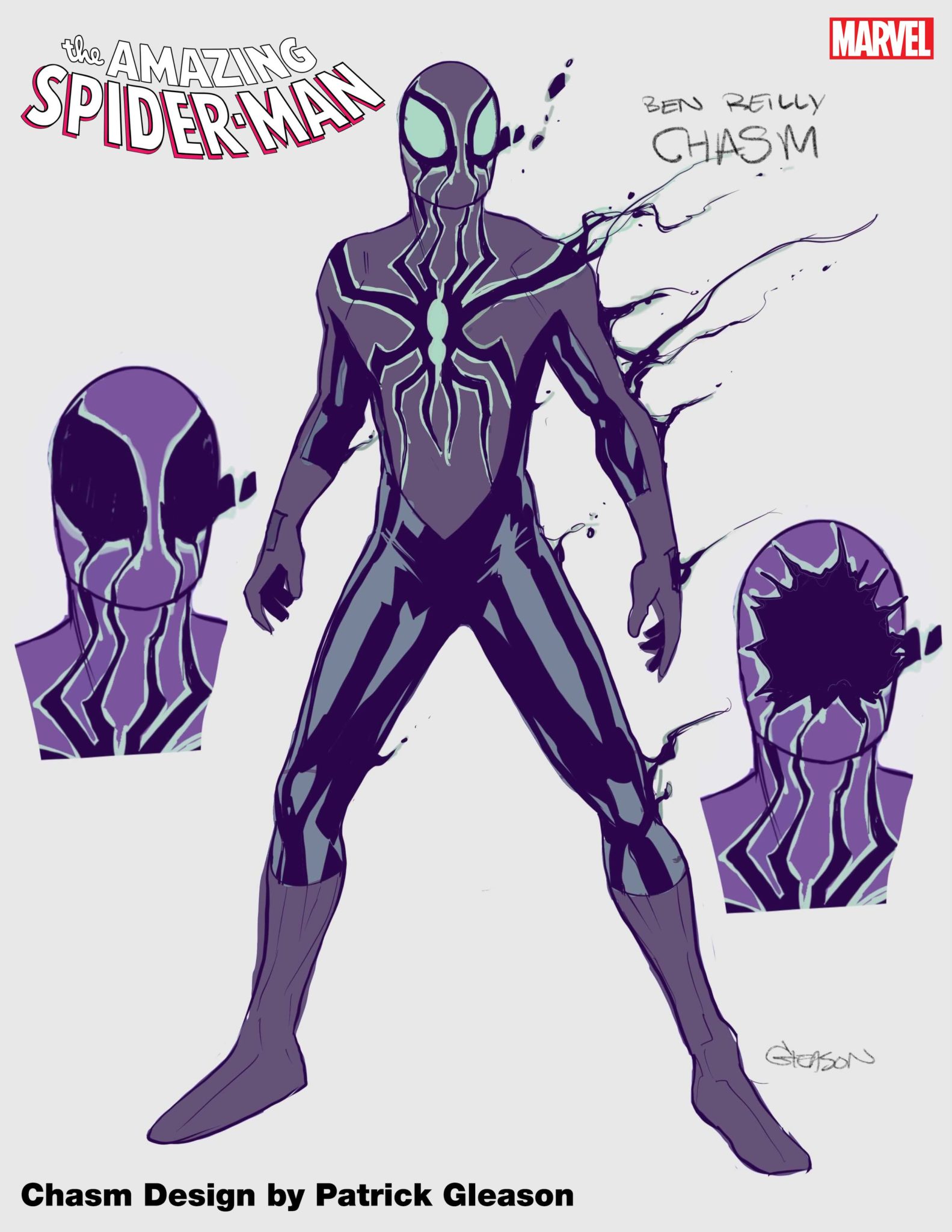 Ben Reilly Is Spider-Man No More, Takes On New Villainous Identity 4 Ben Reilly as Chasm design sheet