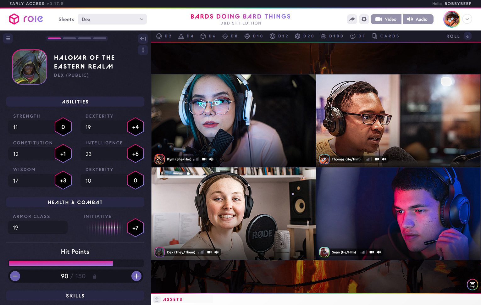 Digital TTRPG Platform Role Announces Its First-Ever Game: 'CHROME ' 5 Role interface