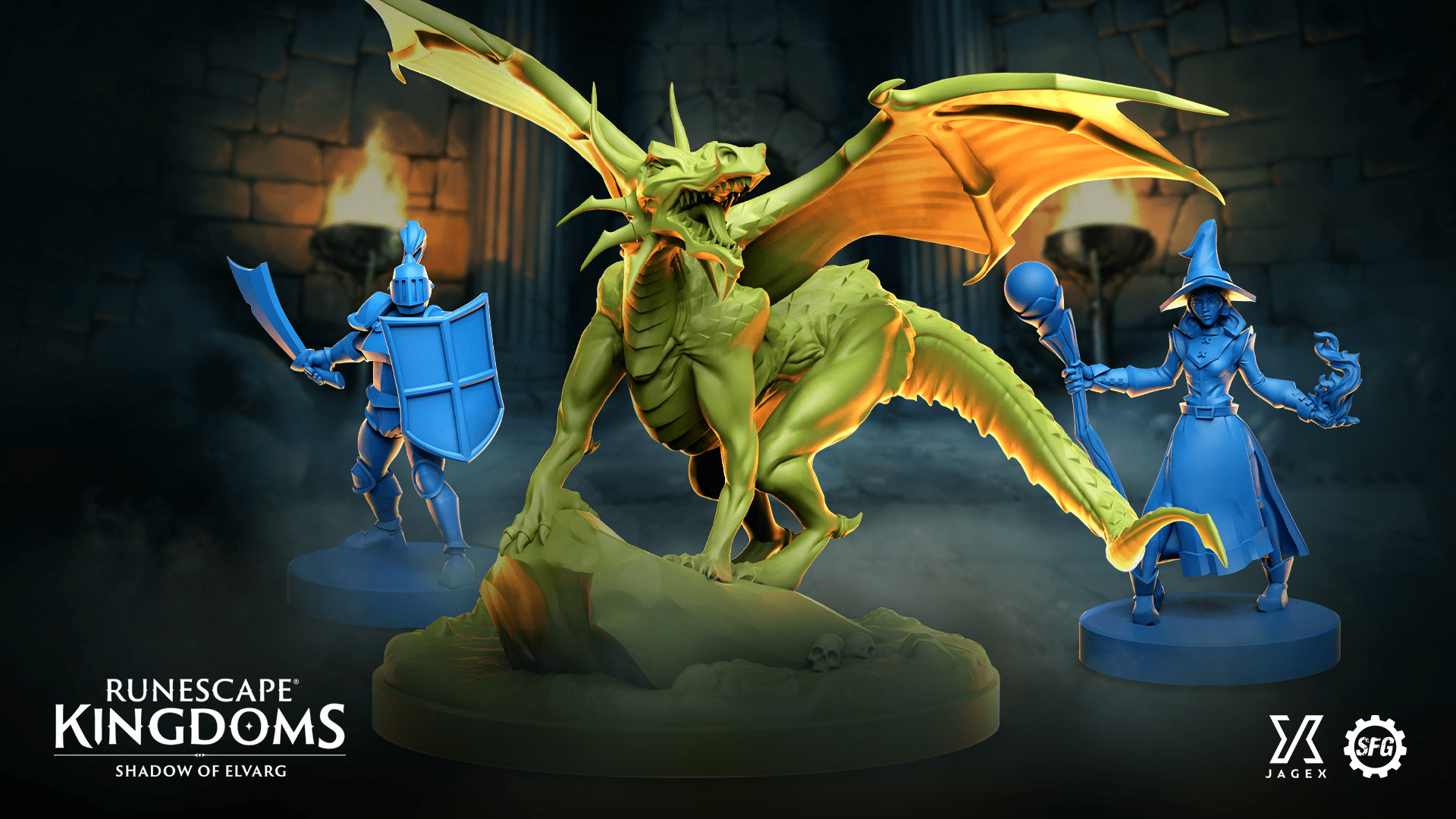 'Runescape Kingdoms: Shadow Of Elvarg' Board Game Set For Kickstarter Later This Year 3 Runescape Kingdoms: Shadows of Elvarg minis