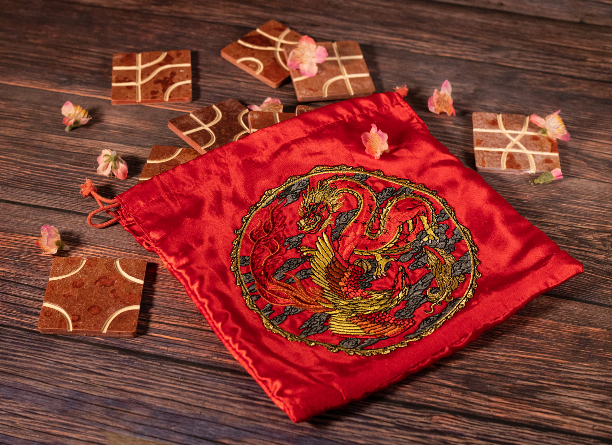 Calliope Games To Launch "Luxury Limited Edition" Of 'Tsuro' In May 7 Tsuro satin bag