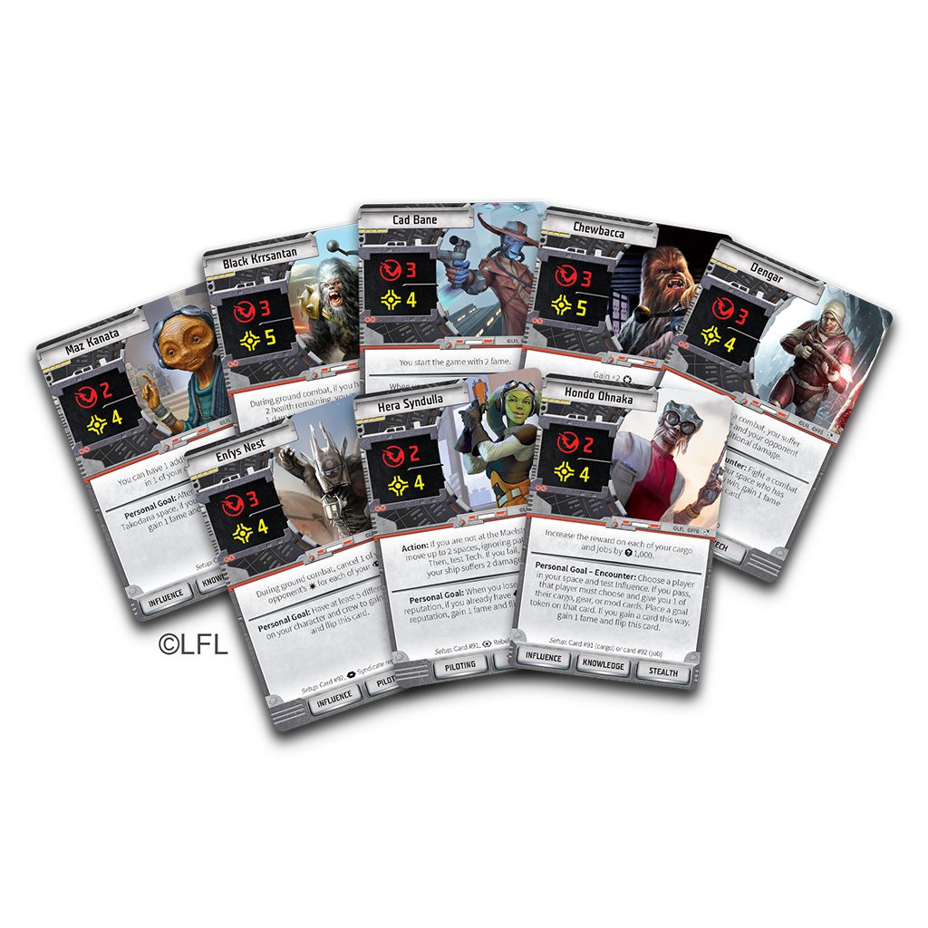 Star Wars: Outer Rim Unfinished Business expansion cards