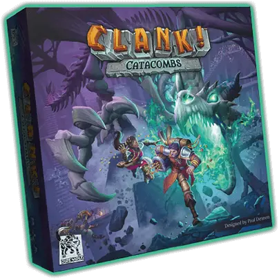 Dire Wolf Announces New Spinoff Of Hit 'CLANK!' Deckbuilding Series 1 CLANK! Catacombs box art