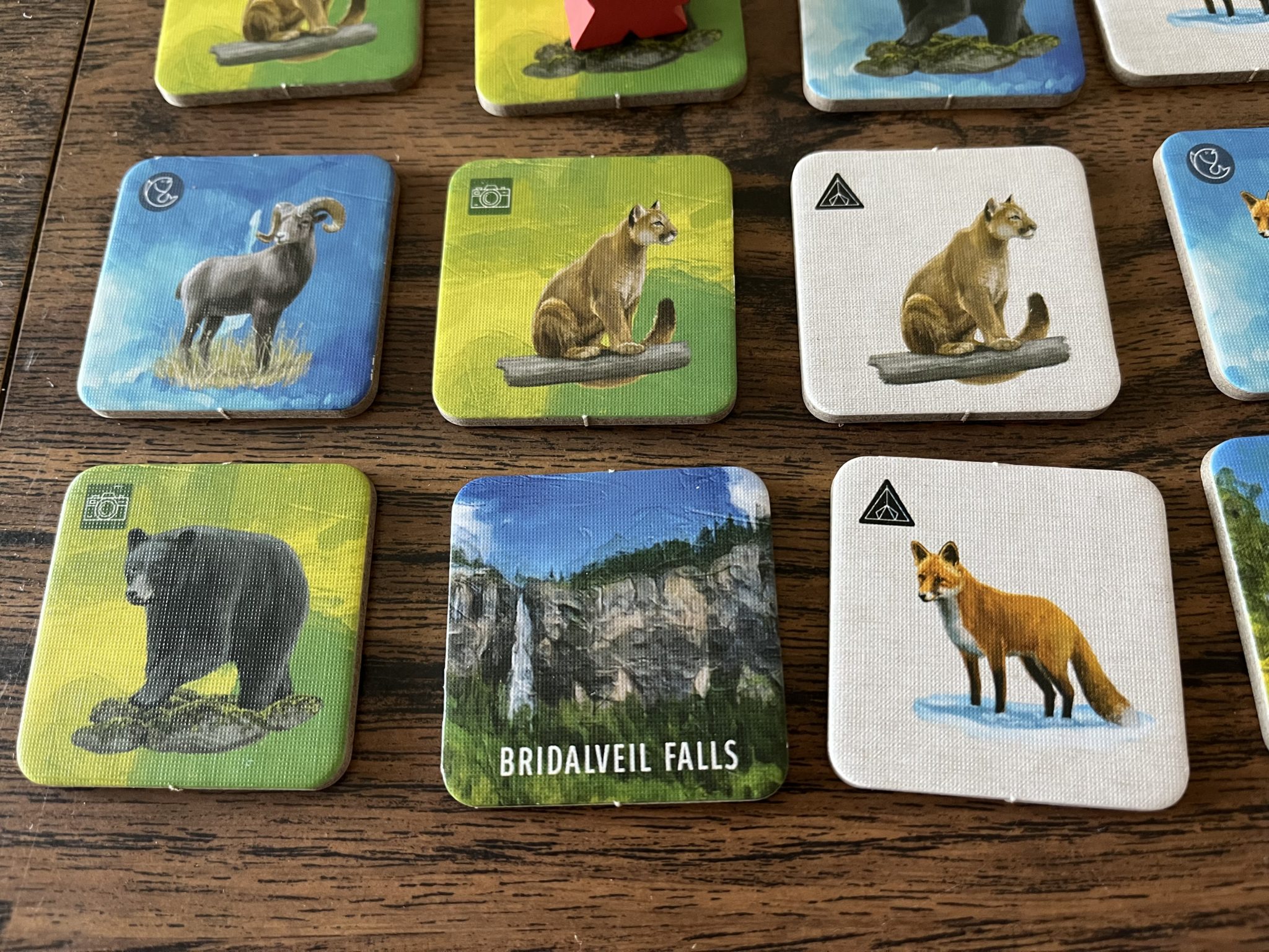 Yosemite Board Game tiles