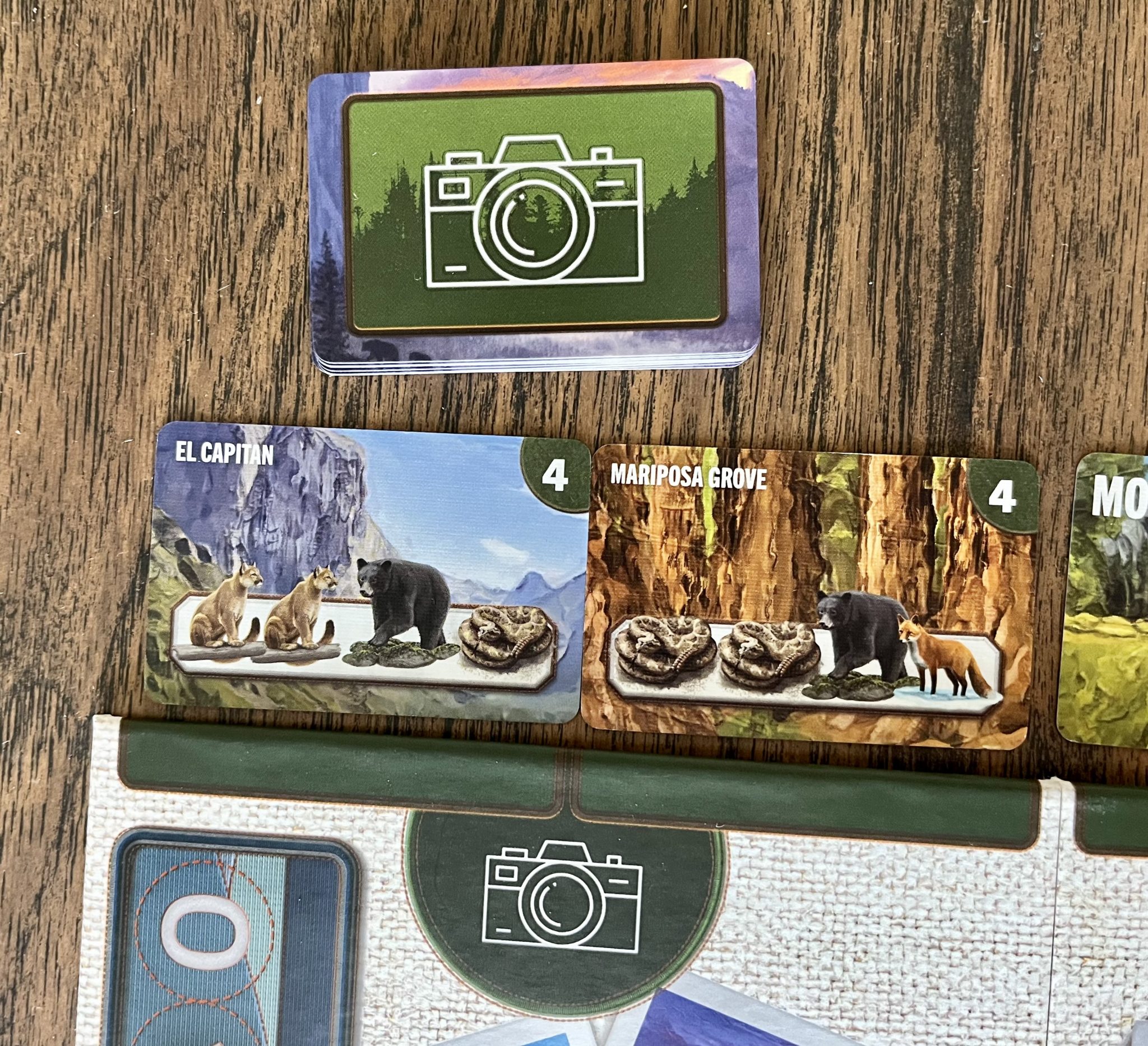 Yosemite Board Game photo cards