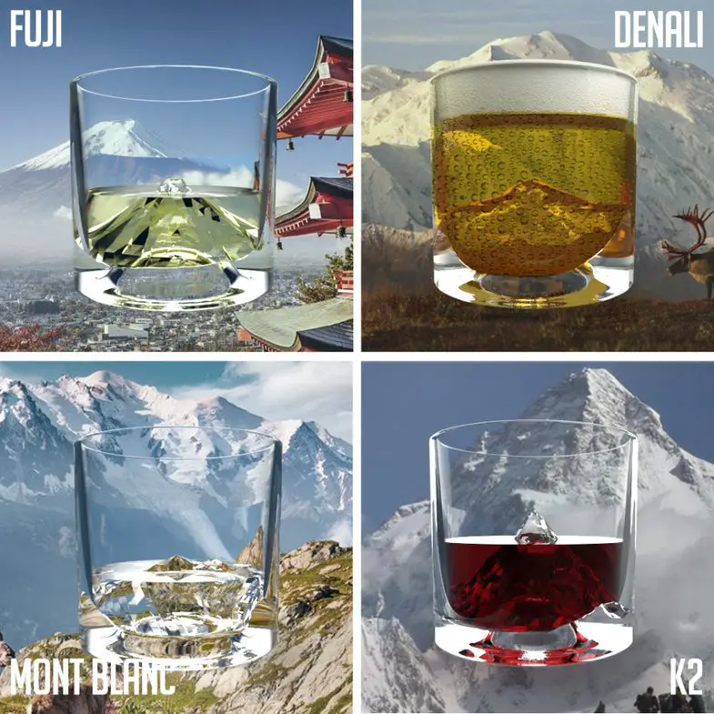 Peaks Whiskey Glasses