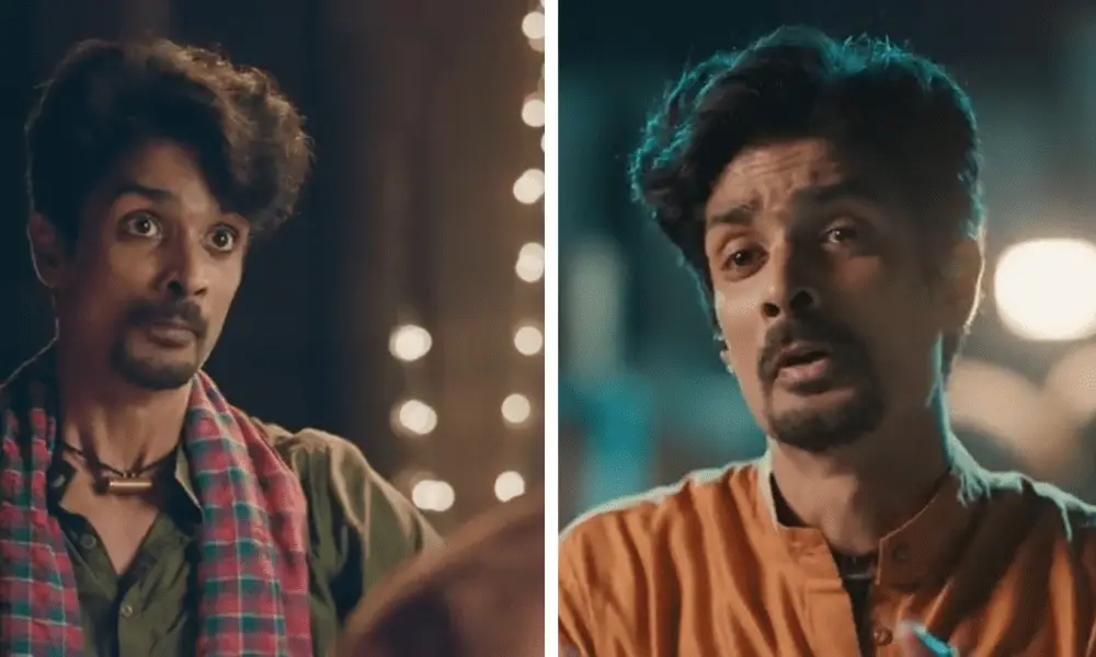 an indian man facing the same indian man in two different outfits in imlie