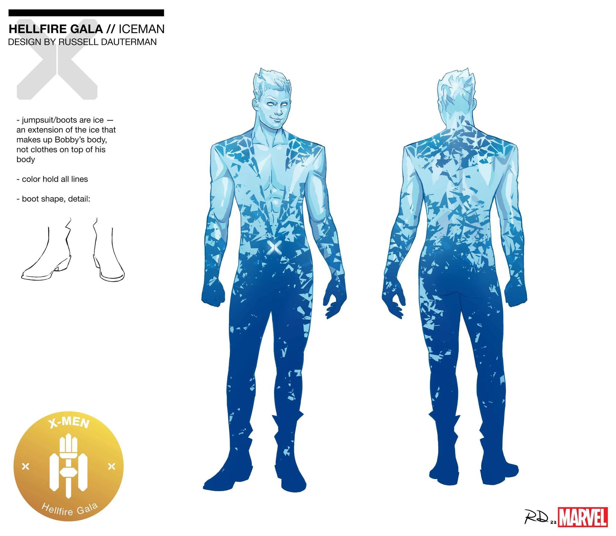 Iceman  Hellfire Gala look