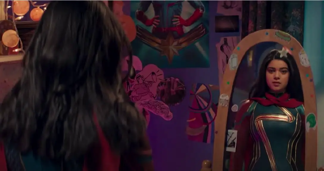 Ms. Marvel Sandwiches An Uneven Show Within A Great One 1 Ms. Marvel in the mirror