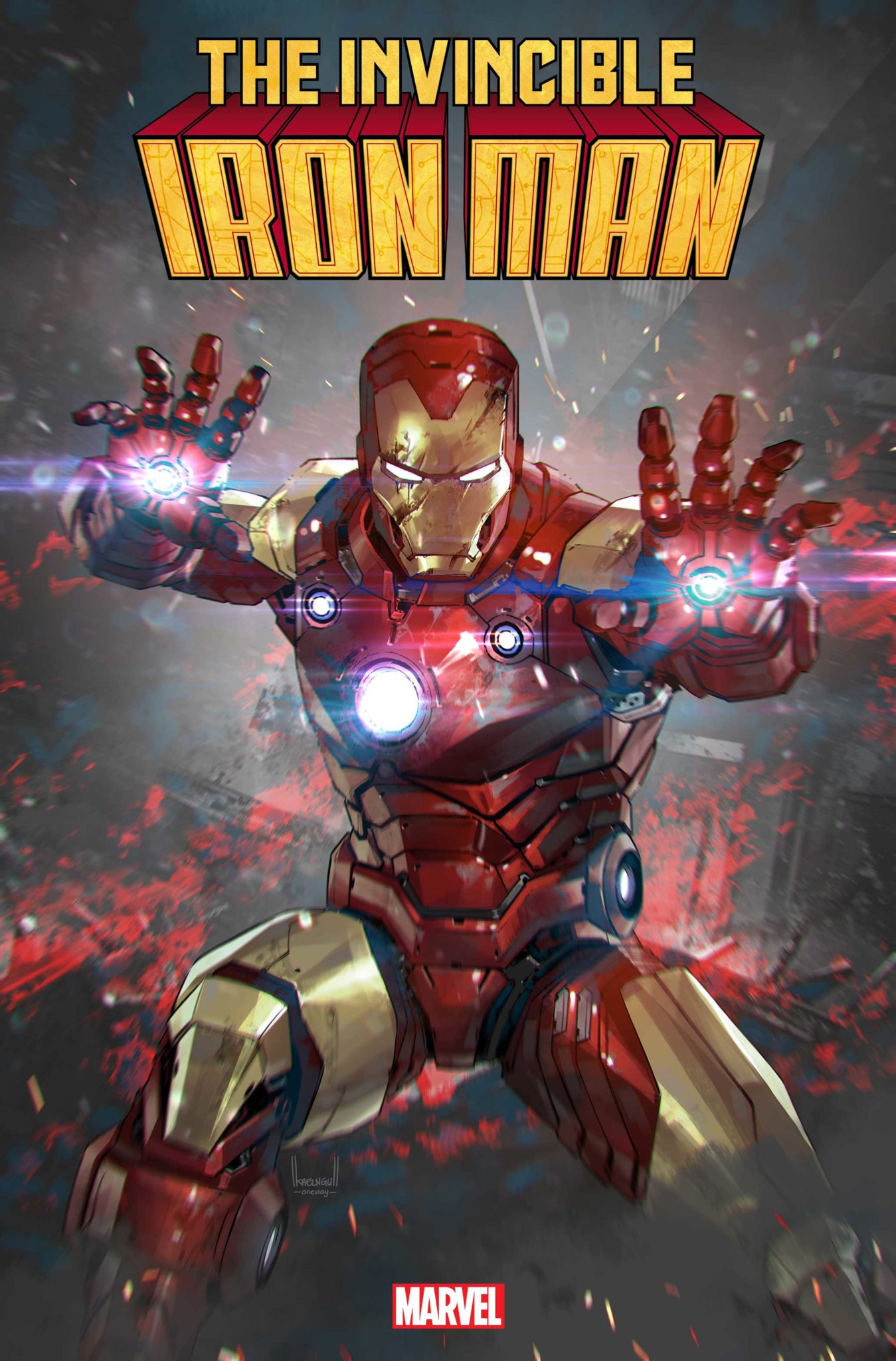 In His New Solo Title, Iron Man Will Celebrate His 60th Anniversary The Only Way He Knows How...By Hitting Rock Bottom 1 INVINCIBLE IRON MAN #1 cover