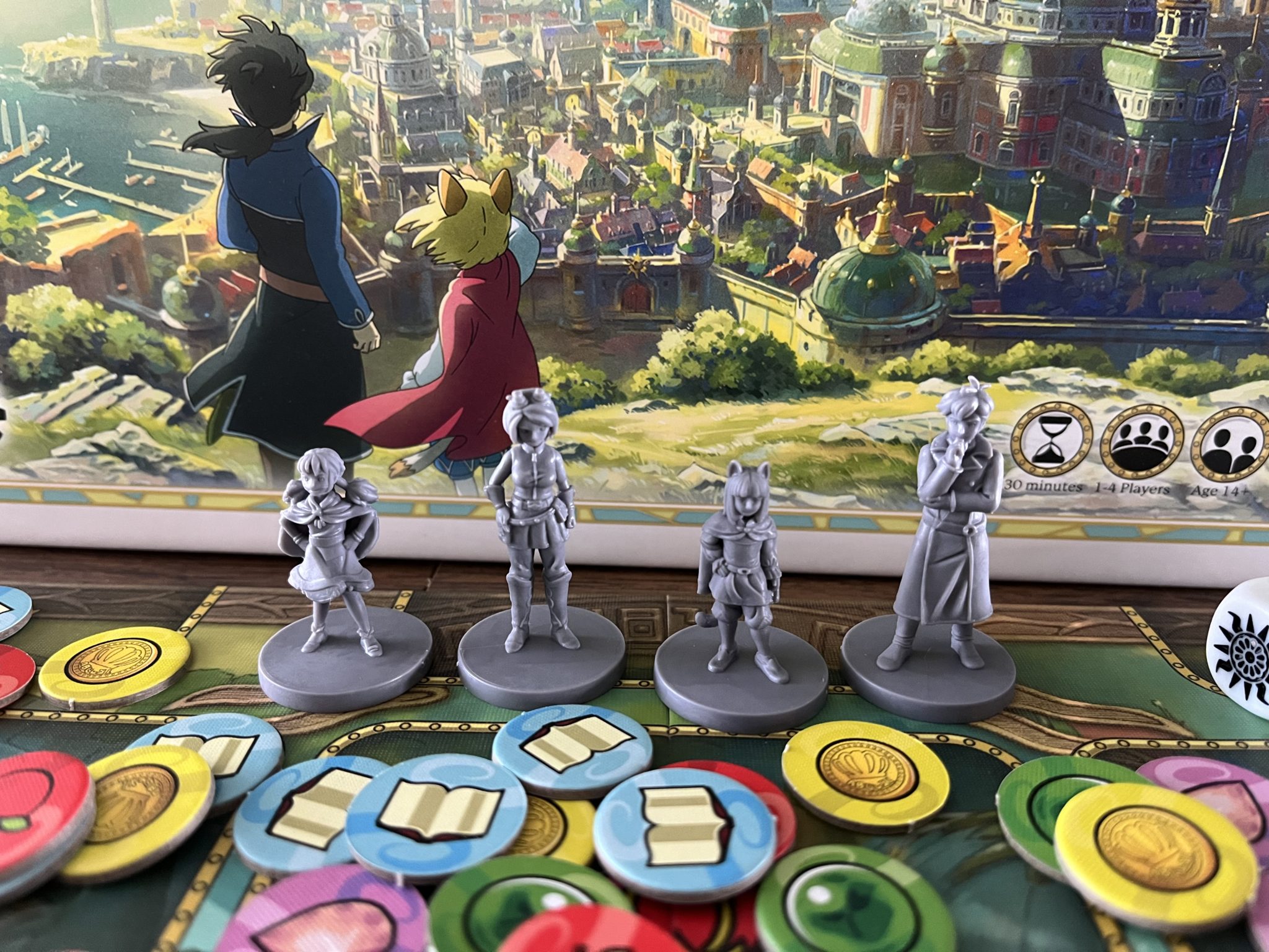 Ni No Kuni II: The Board Game miniatures in the game