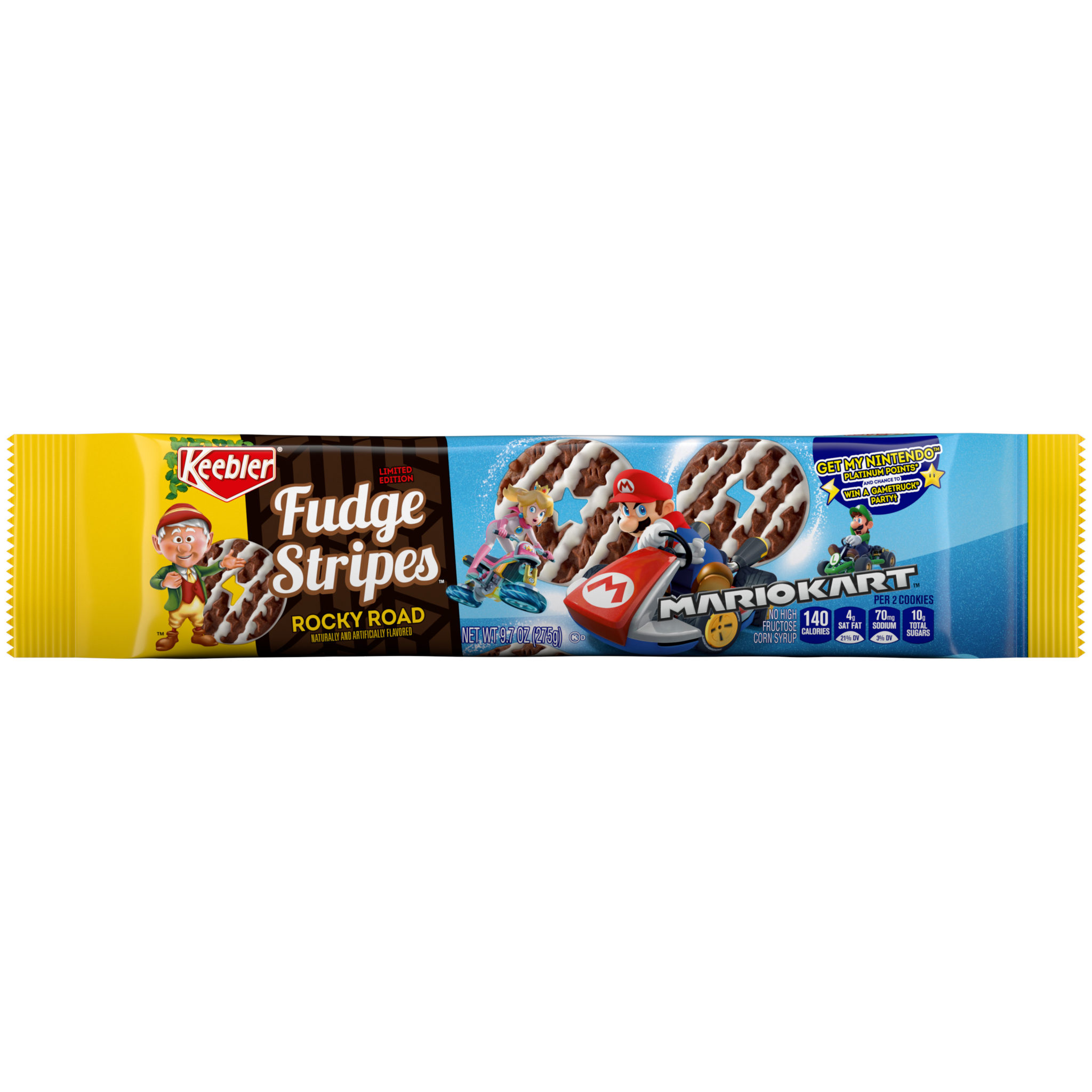 Keebler and Nintendo Partner For New Mario Kart Rocky Road Fudge Stripes 1 Mario Kart Keebler packaging
