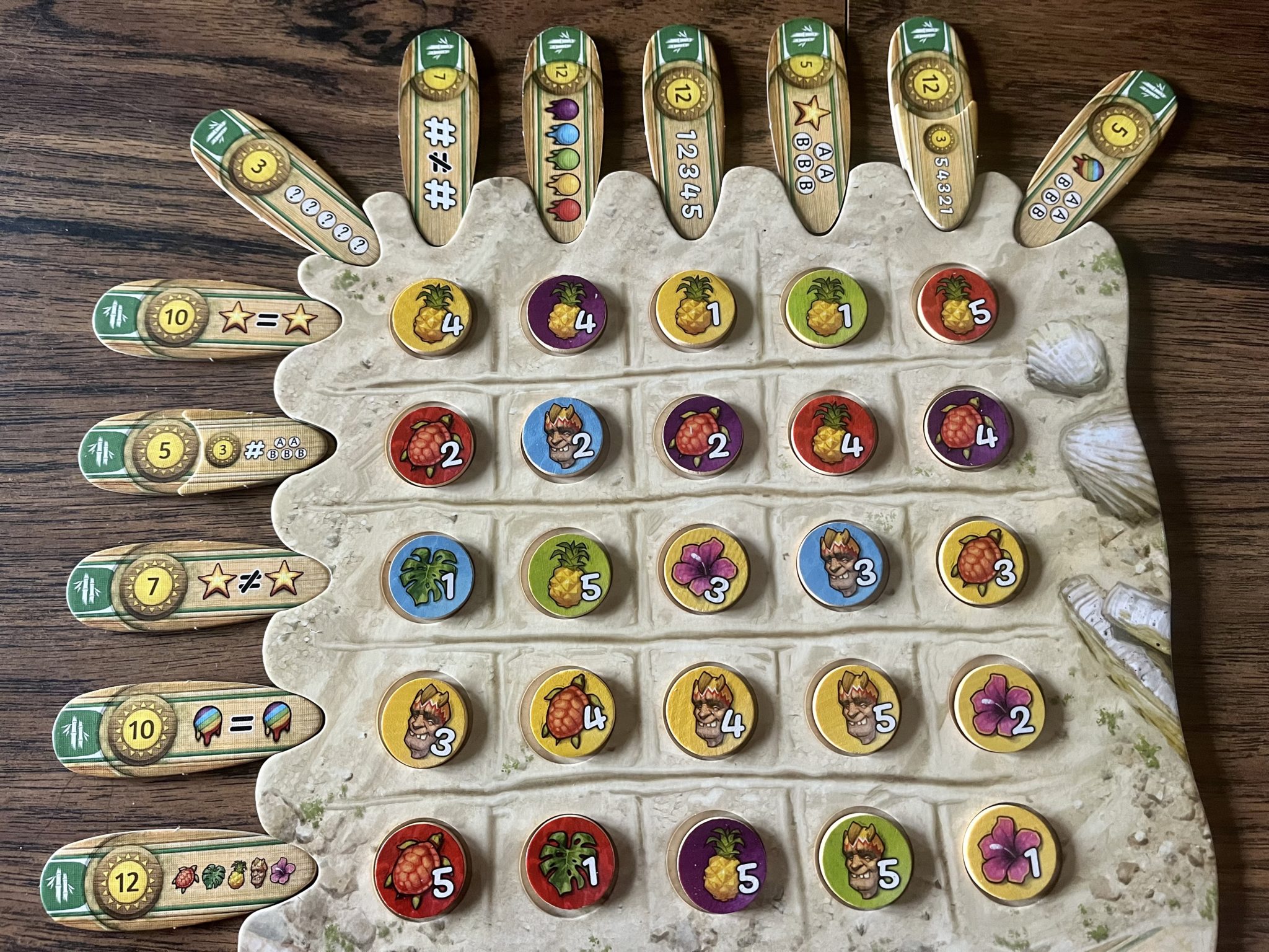 Use Seashells And Surfboards To Complete Patterns In 'Fyfe' 5 Fyfe on the table
