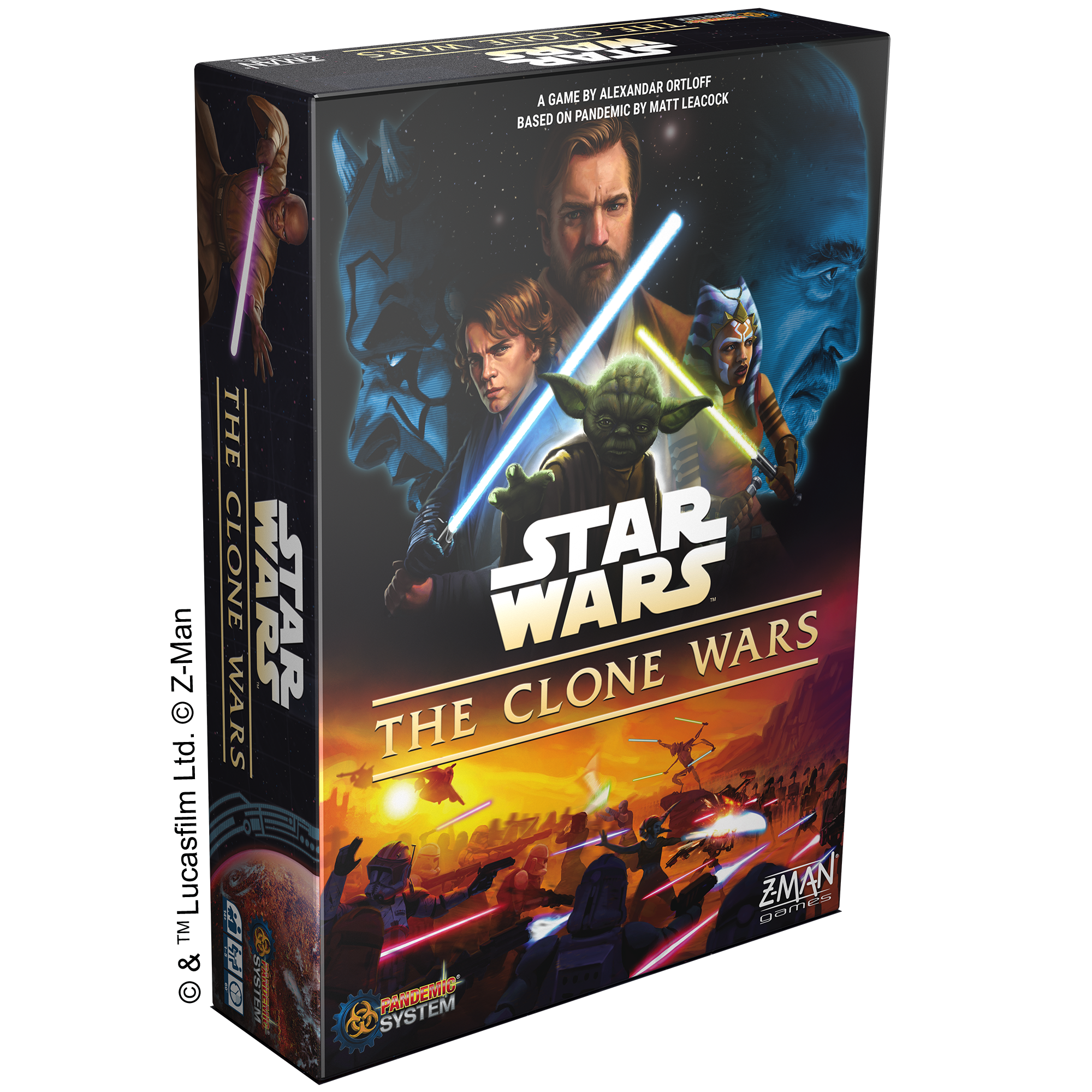 Asmodee and Z-Man Games Announce New 'Star Wars: The Clone Wars' Version Of Hit Pandemic Series 1 Star Wars: The Clone Wars – A Pandemic System Game box