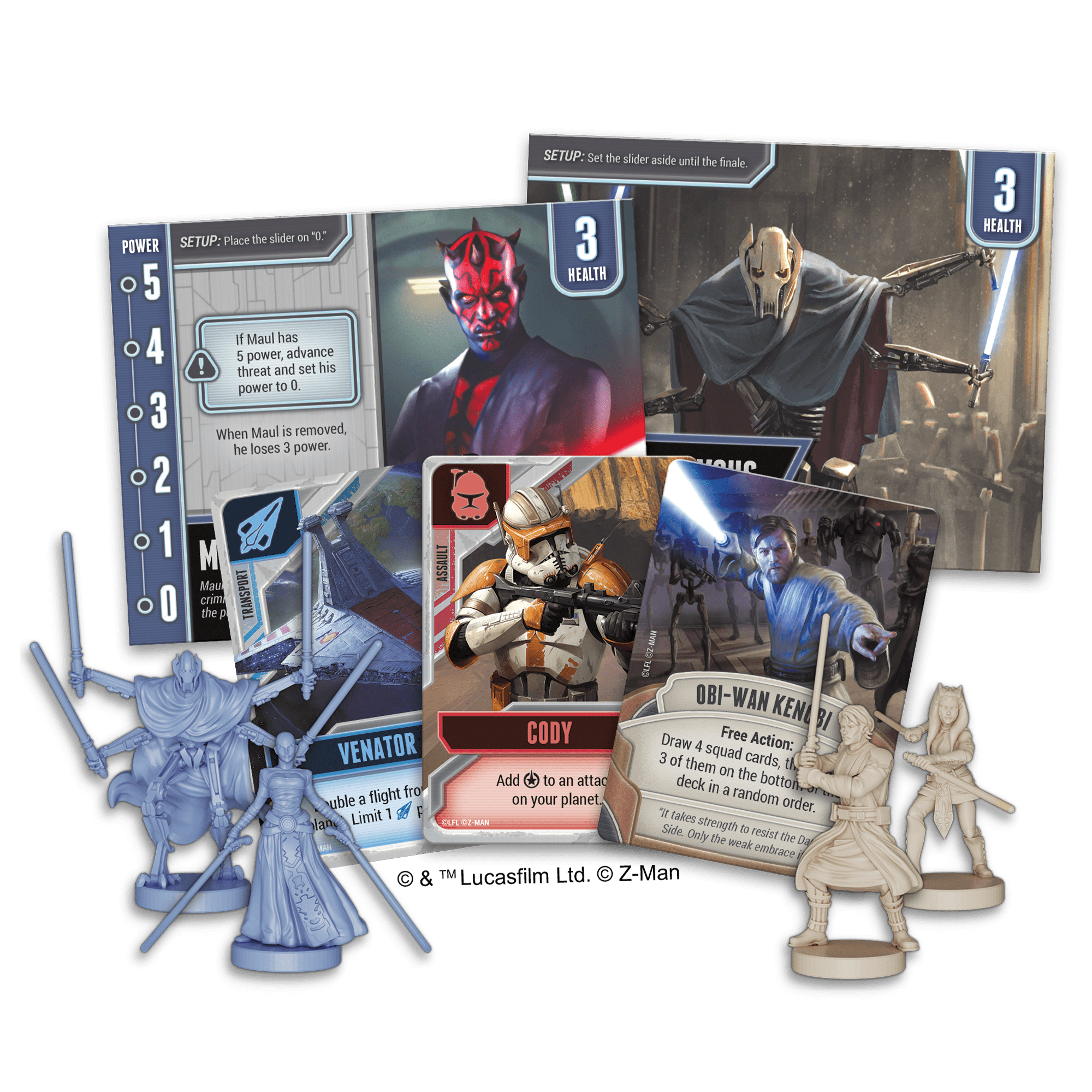 Asmodee and Z-Man Games Announce New 'Star Wars: The Clone Wars' Version Of Hit Pandemic Series 4 Star Wars: The Clone Wars Pandemic cards and minis