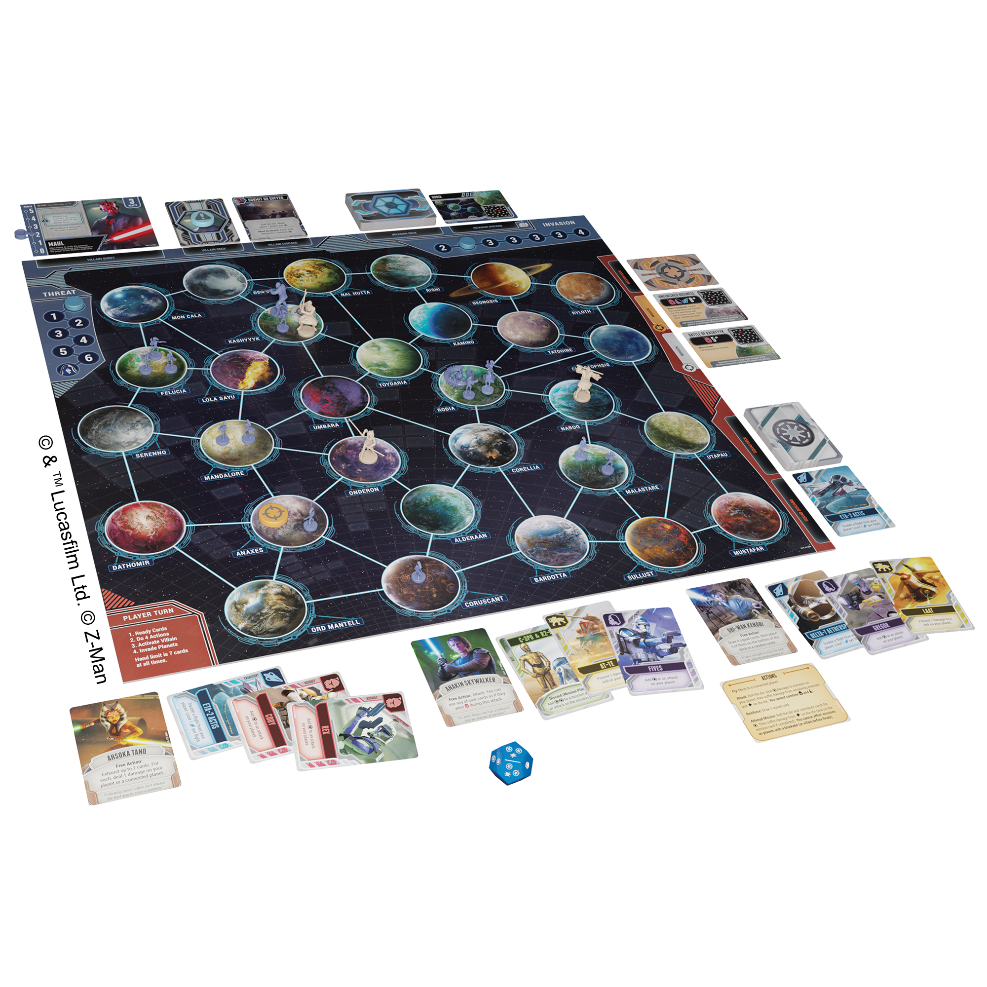 Asmodee and Z-Man Games Announce New 'Star Wars: The Clone Wars' Version Of Hit Pandemic Series 2 Star Wars: The Clone Wars Pandemic board