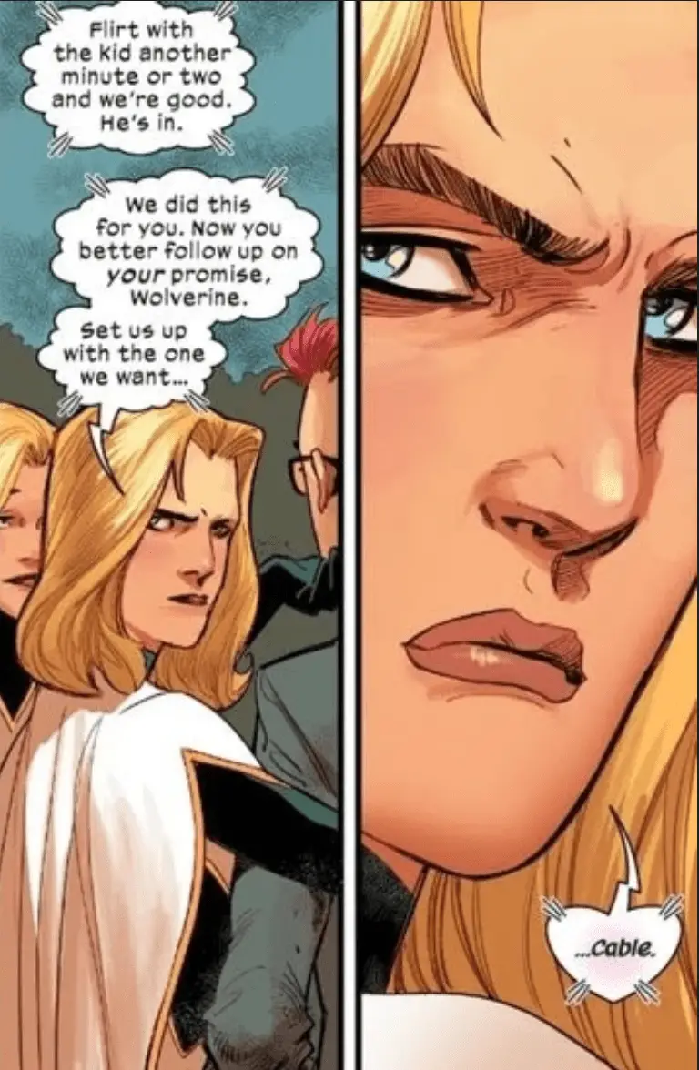 "Sisters Before Misters": Quentin Quire, Phoebe Cuckoo, And The Complexities Of Abuse 2 The Cuckoos flirt with Quentin while wanting Cable