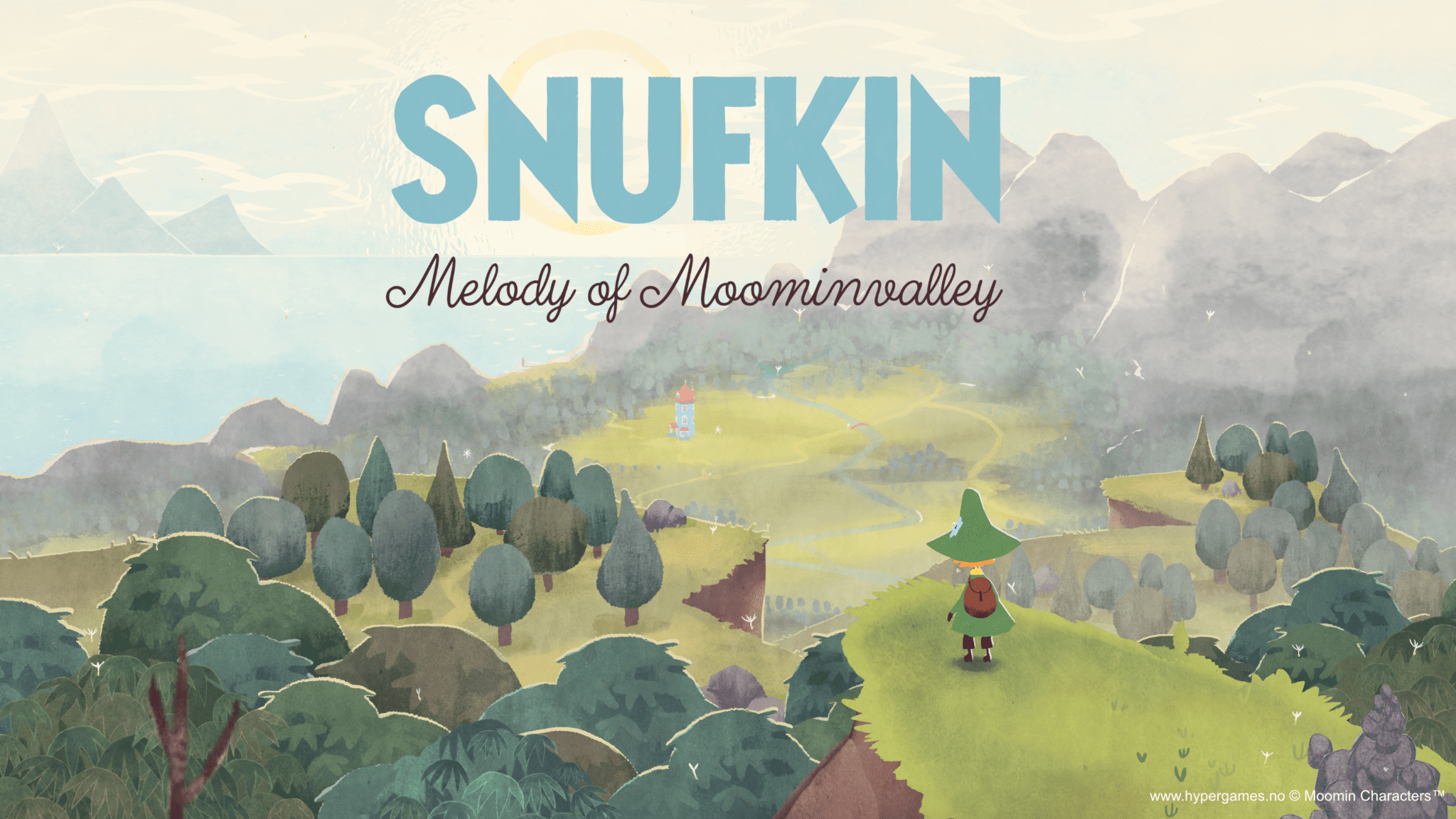 Raw Fury To Publish 'Snufkin: Melody Of Moominvalley' Featuring Music By Sigur Rós 1 Snufkin: Melody Of Moominvalley art showing Snufkin and the valley