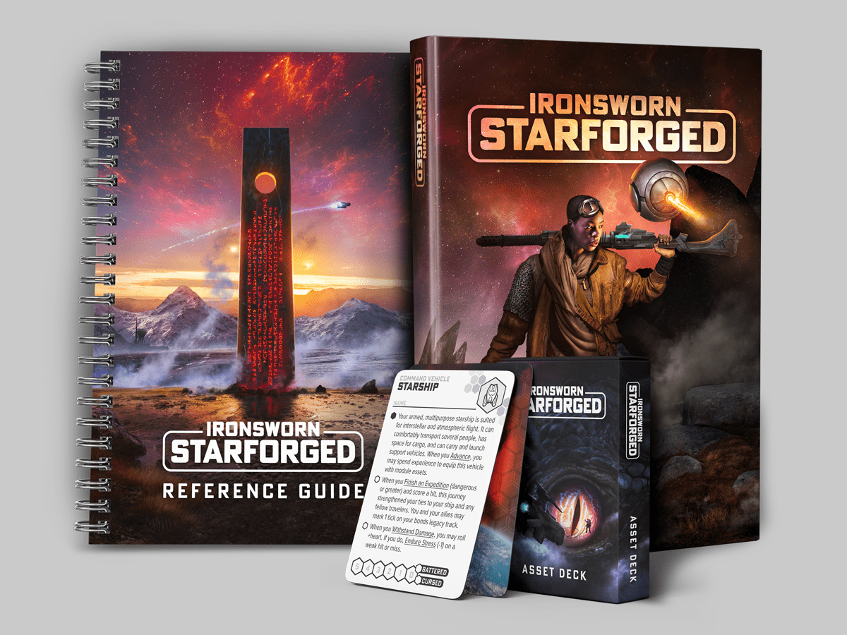 Ironsworn: Starforged Deluxe Bundle contents