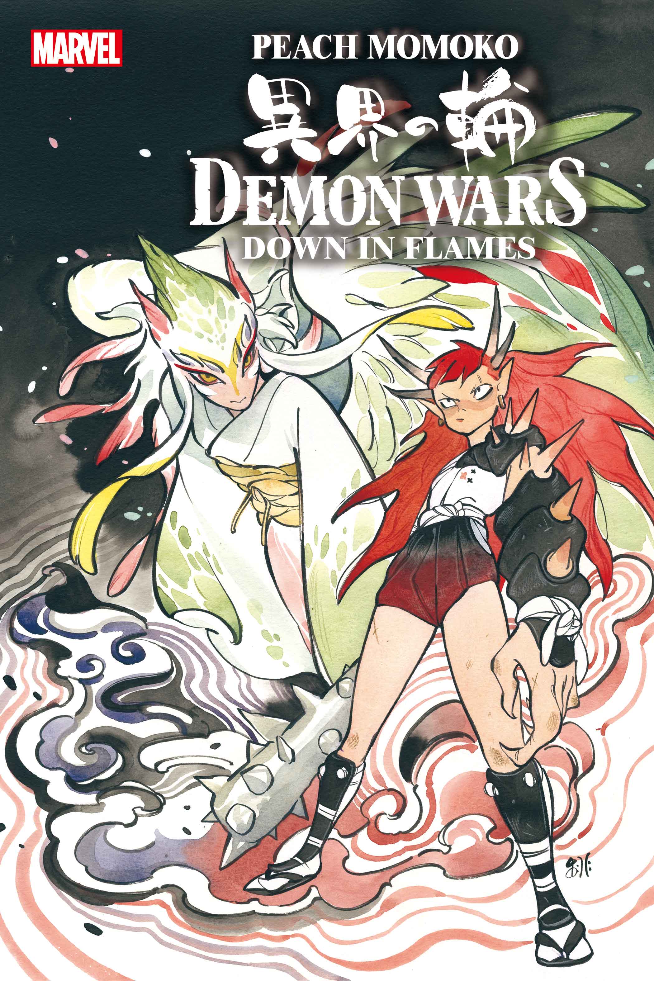 Peach Momoko's Demon Wars Saga Run Headfirst Into One Of Marvel's Most Iconic Storylines Ever In 'Demon Wars: Down In Flames' 1 Demon Wars: Down In Flames cover art by peach momoko