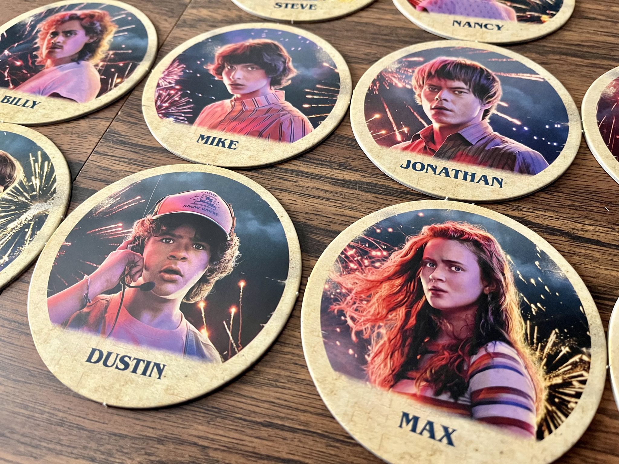 Stranger Things: Attack of the Mind Flayer character tiles