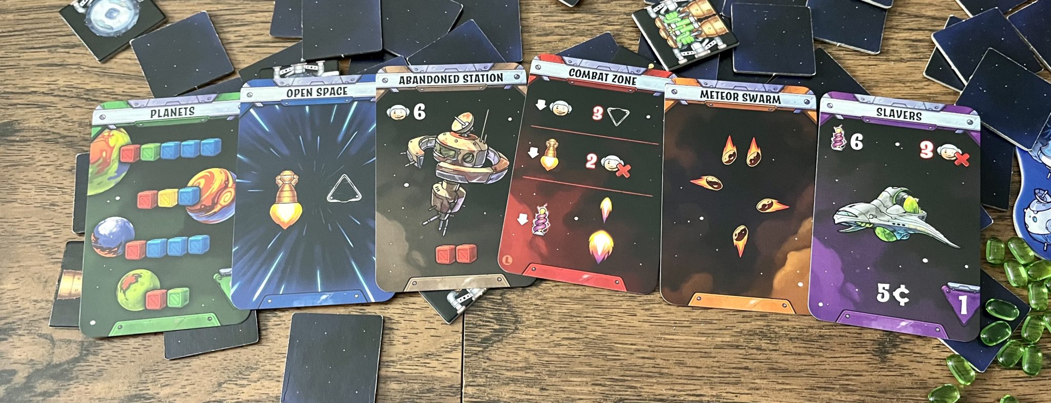 Galaxy Trucker player board cards