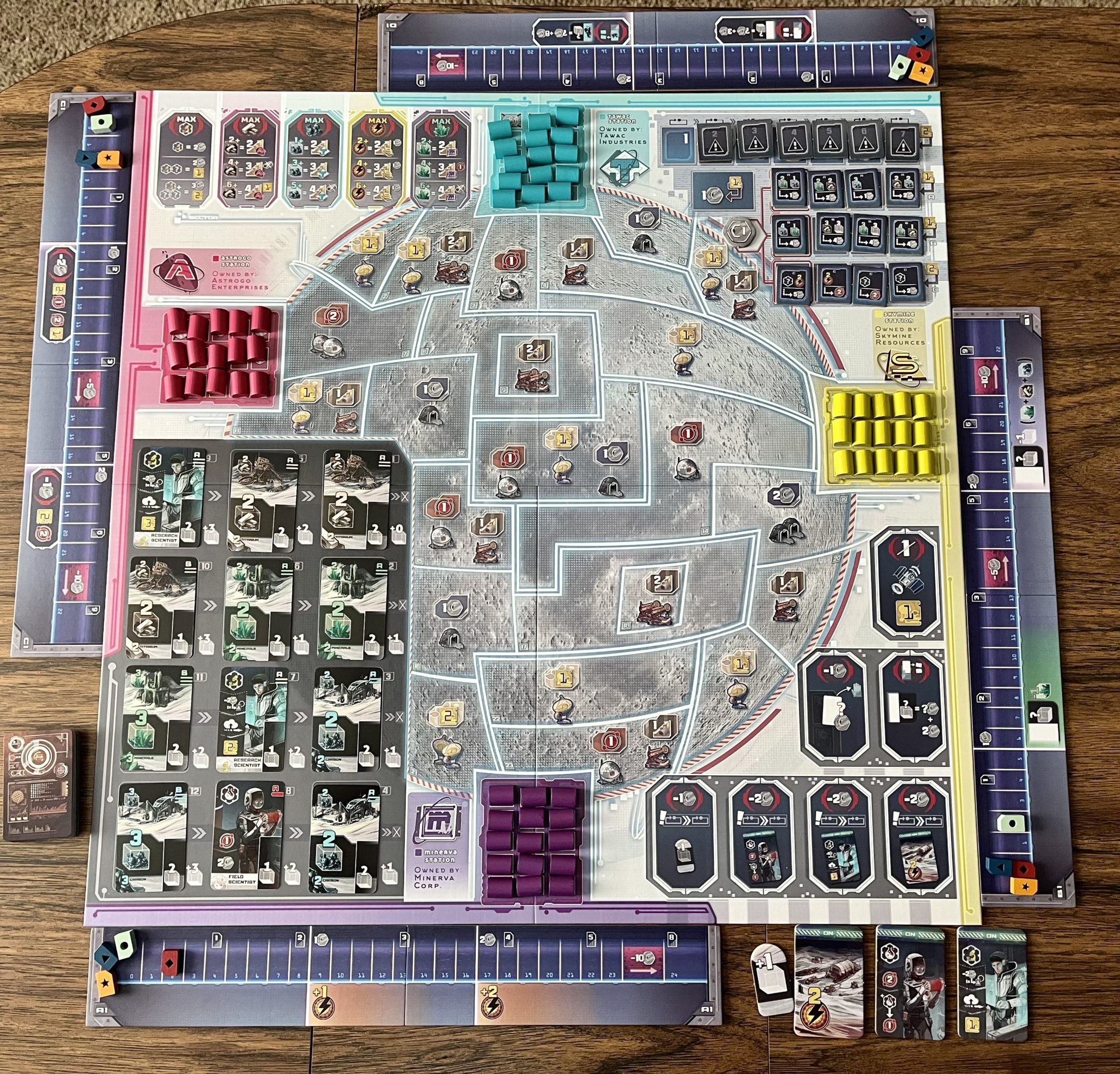 Skymines board layout