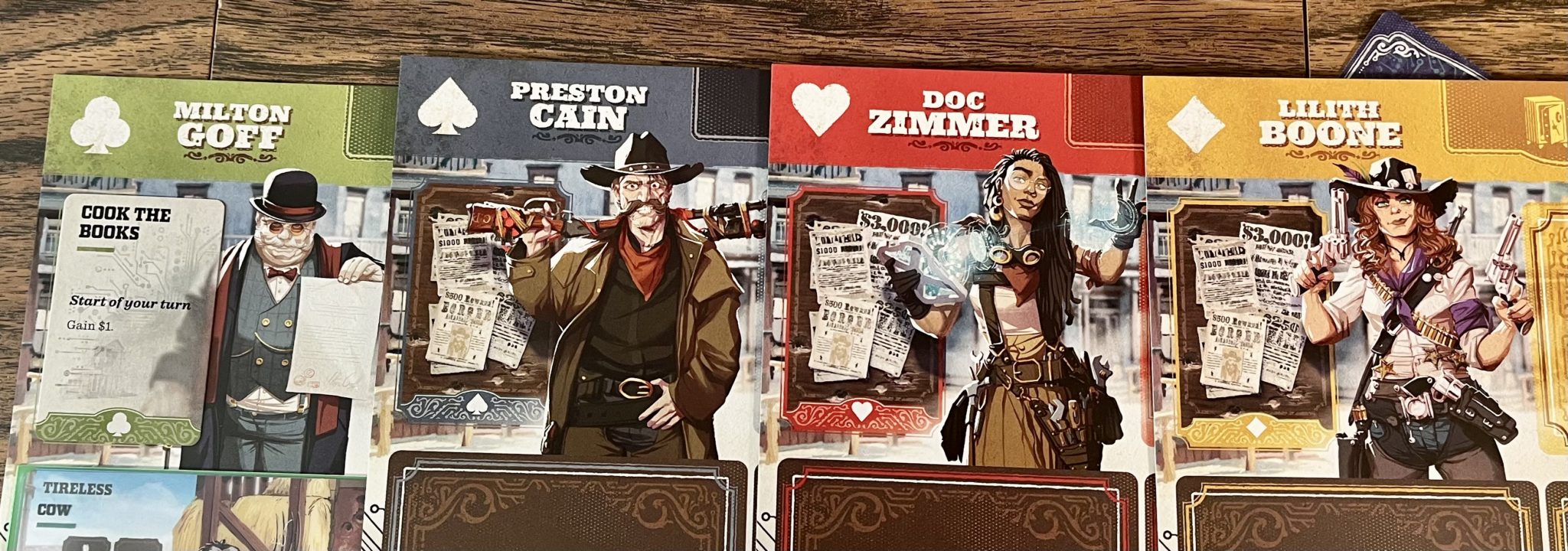 '3000 Scoundrels' Brings The Outlaw Right Out Of You 7 3000 Scoundrels player board characters