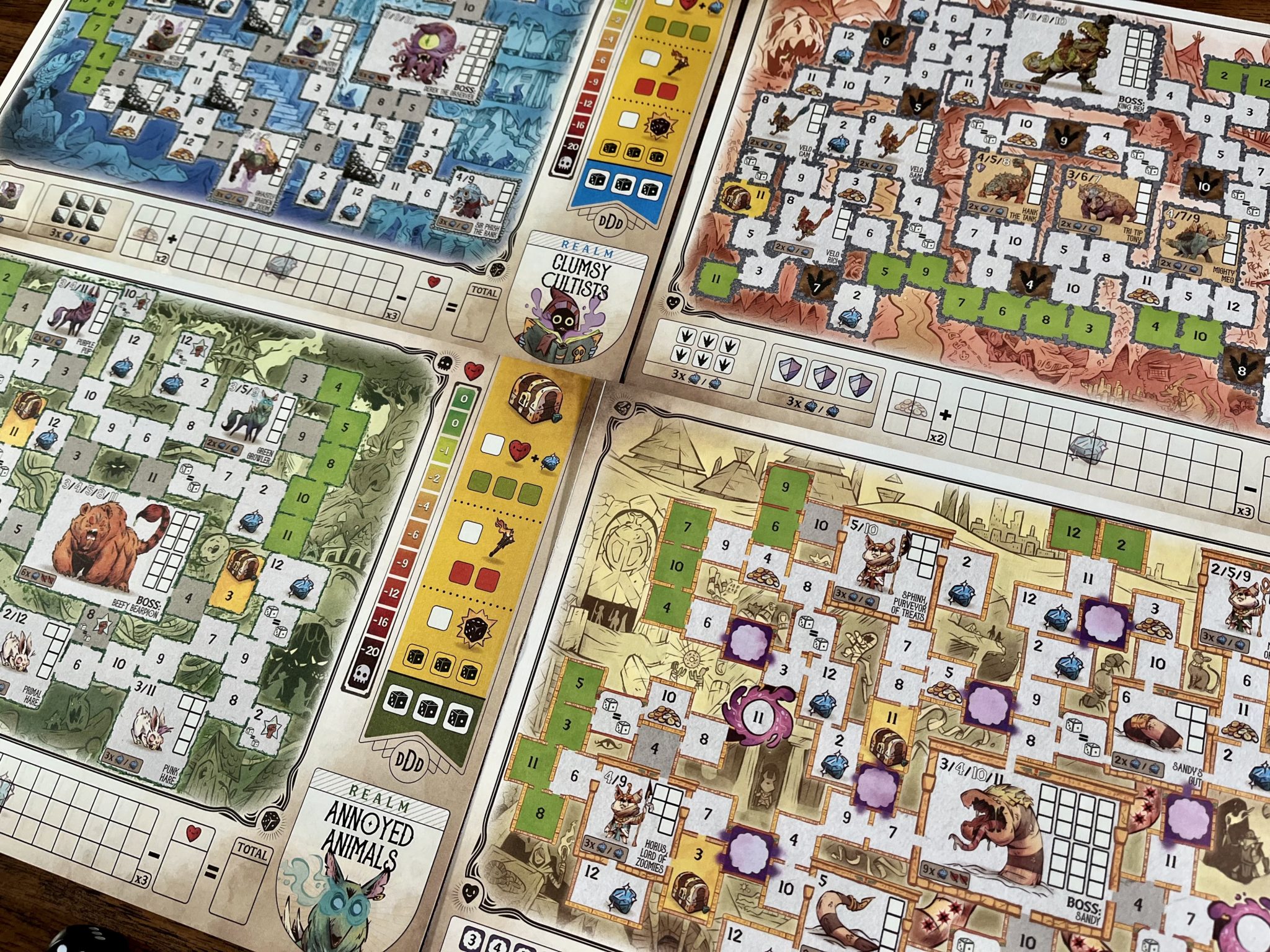 Needing Numbers Now in 'Dungeons, Dice & Danger' 7 Dungeons, Dice & Danger 4 maps