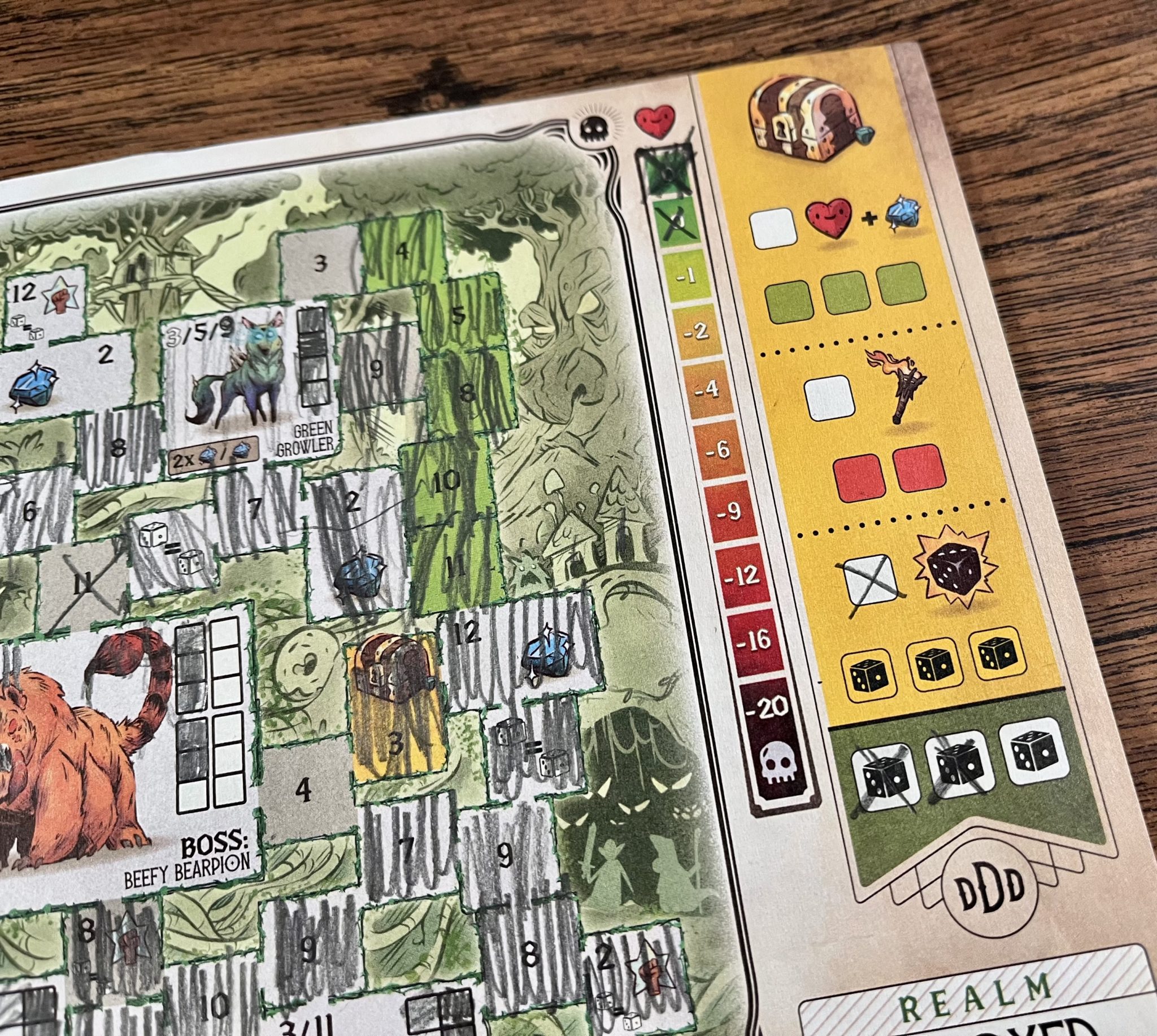 Needing Numbers Now in 'Dungeons, Dice & Danger' 8 Dungeons, Dice & Danger treasure