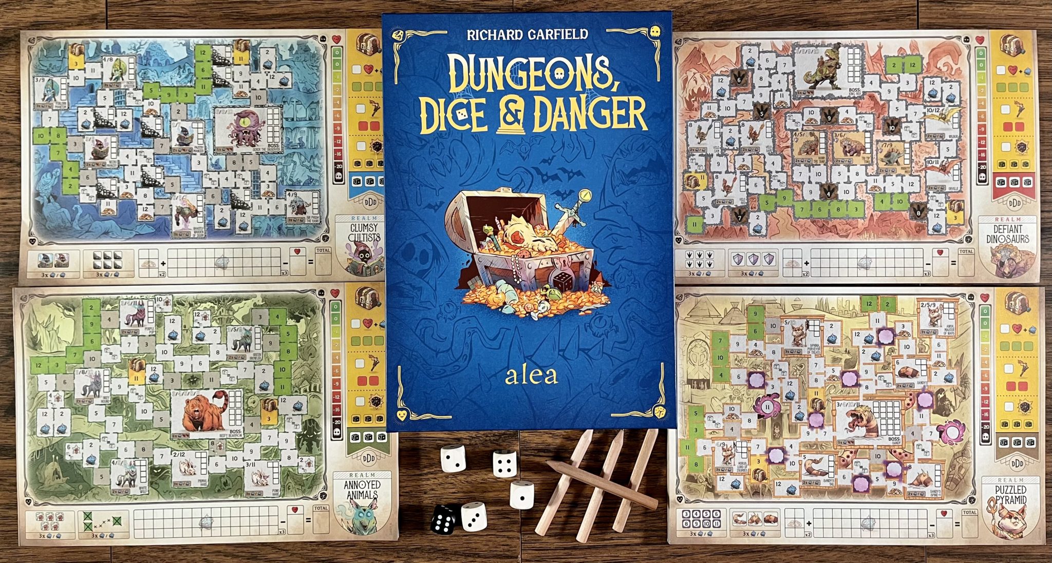 Dungeons, Dice & Danger with 4 maps
