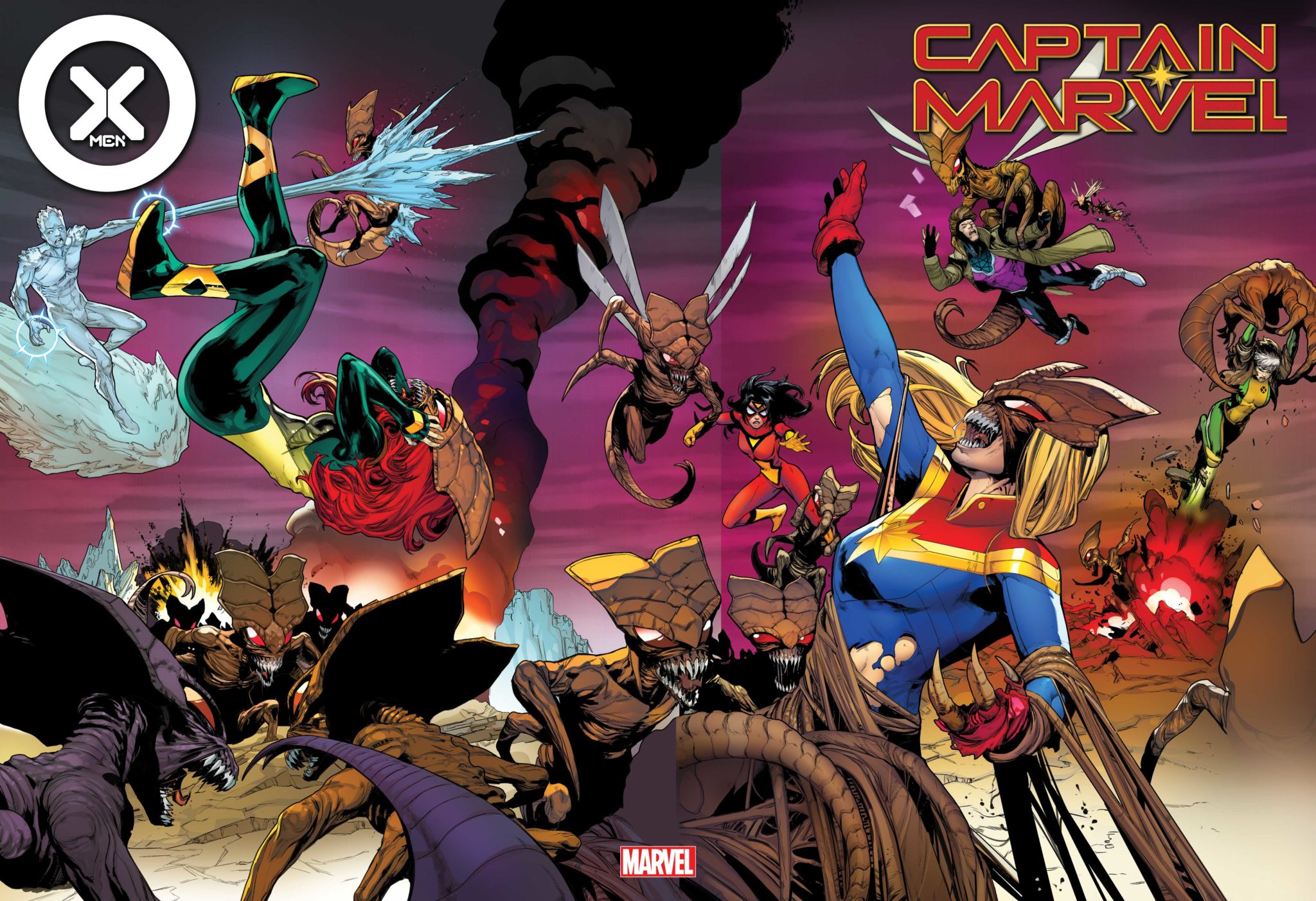 Captain Marvel and X-Men Revenge of the Brood cover