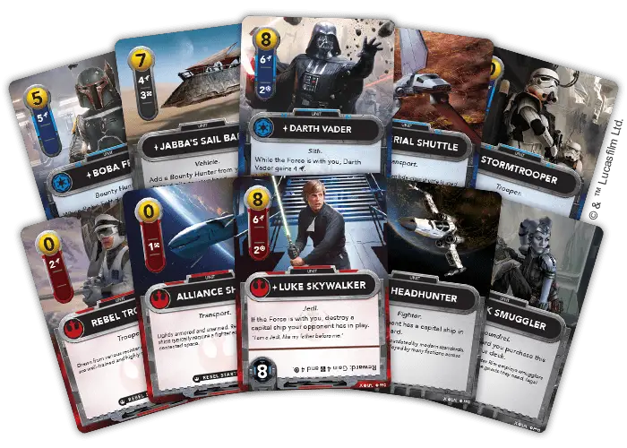 Star Wars: The Deckbuilding Game cards