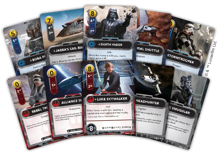Relive The Epic Battle Between The Galactic Empire And Rebel Alliance In Fantasy Flight's 'Star Wars: The Deckbuilding Game' 2 Star Wars: The Deckbuilding Game cards