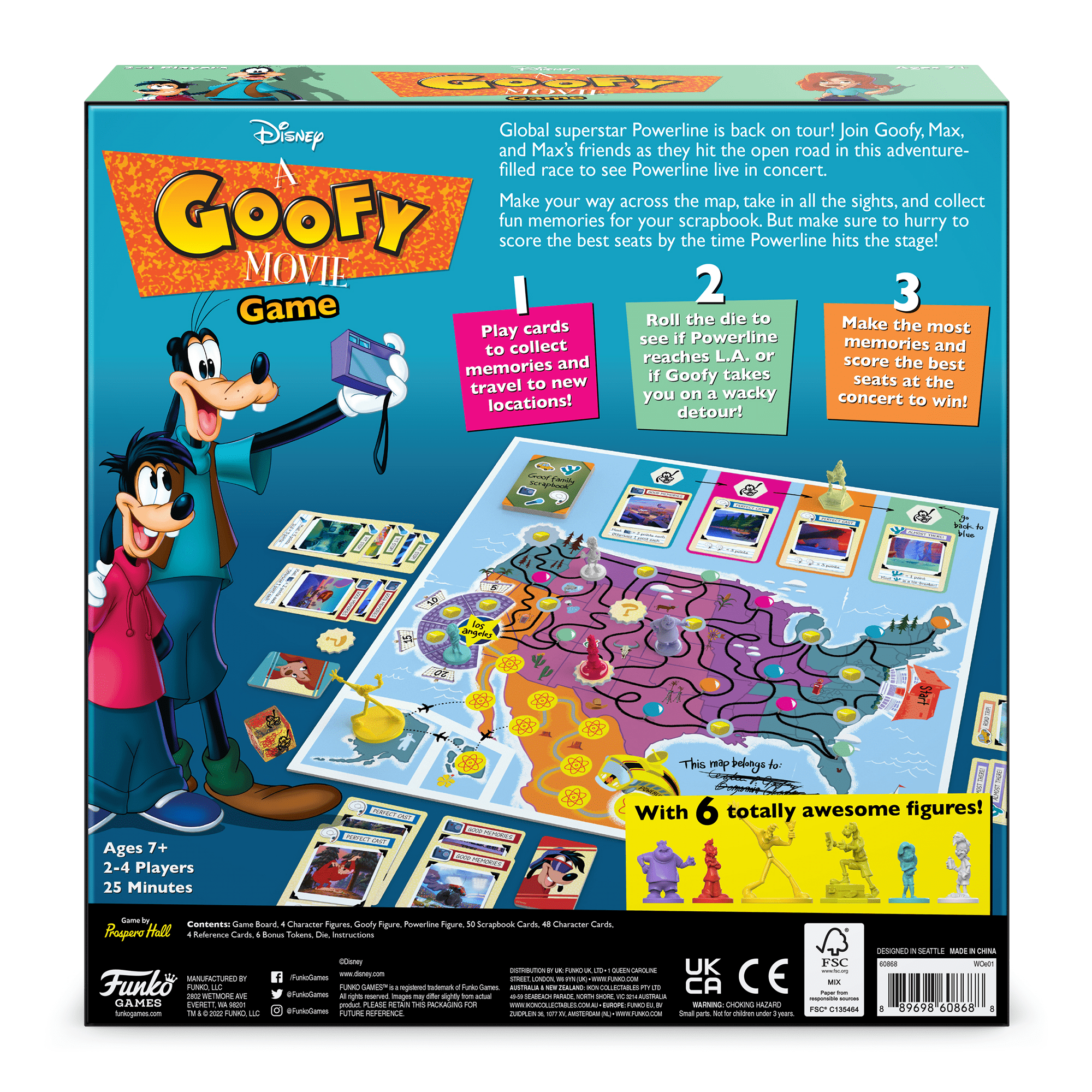 A Goofy Movie Game back of box