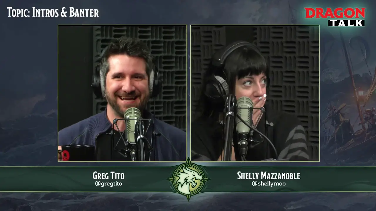 Hit D&D Podcast 'Dragon Talk' To Publish Essay Collection Celebrating Their Best And Most Inspiring Interviews 1 Greg and Shelly hosting Dragon Talk