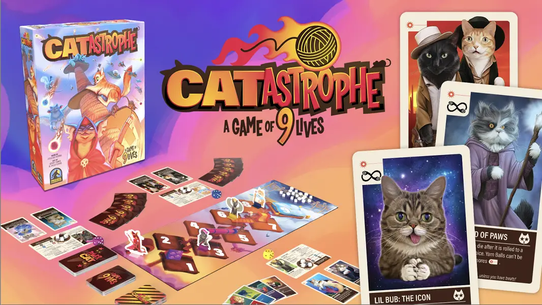 catastrophe game box and its parts