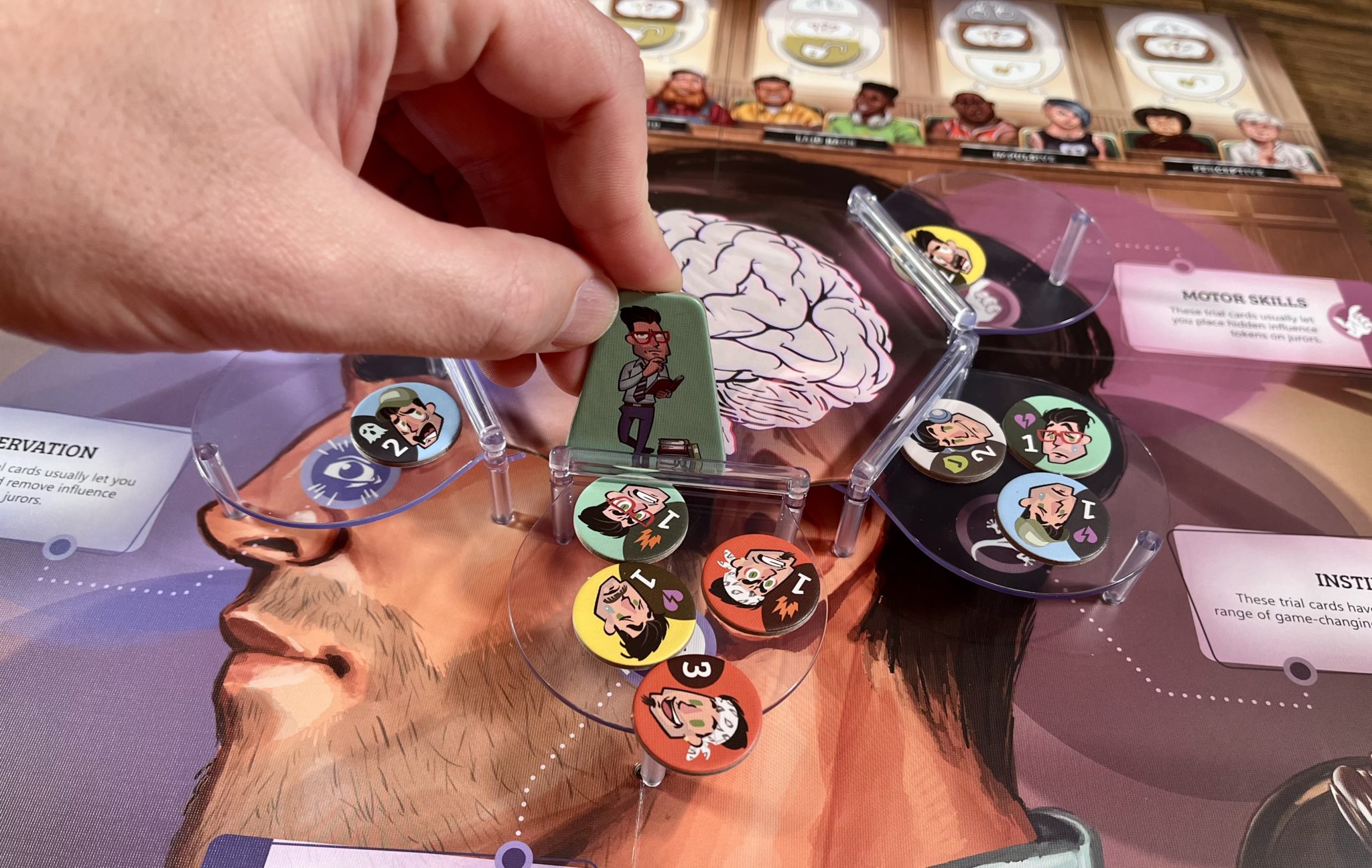 You Robbed A Bank, What Next? - A 'Voices In My Head' Board Game Review 5 Voices In My Head dexterity components