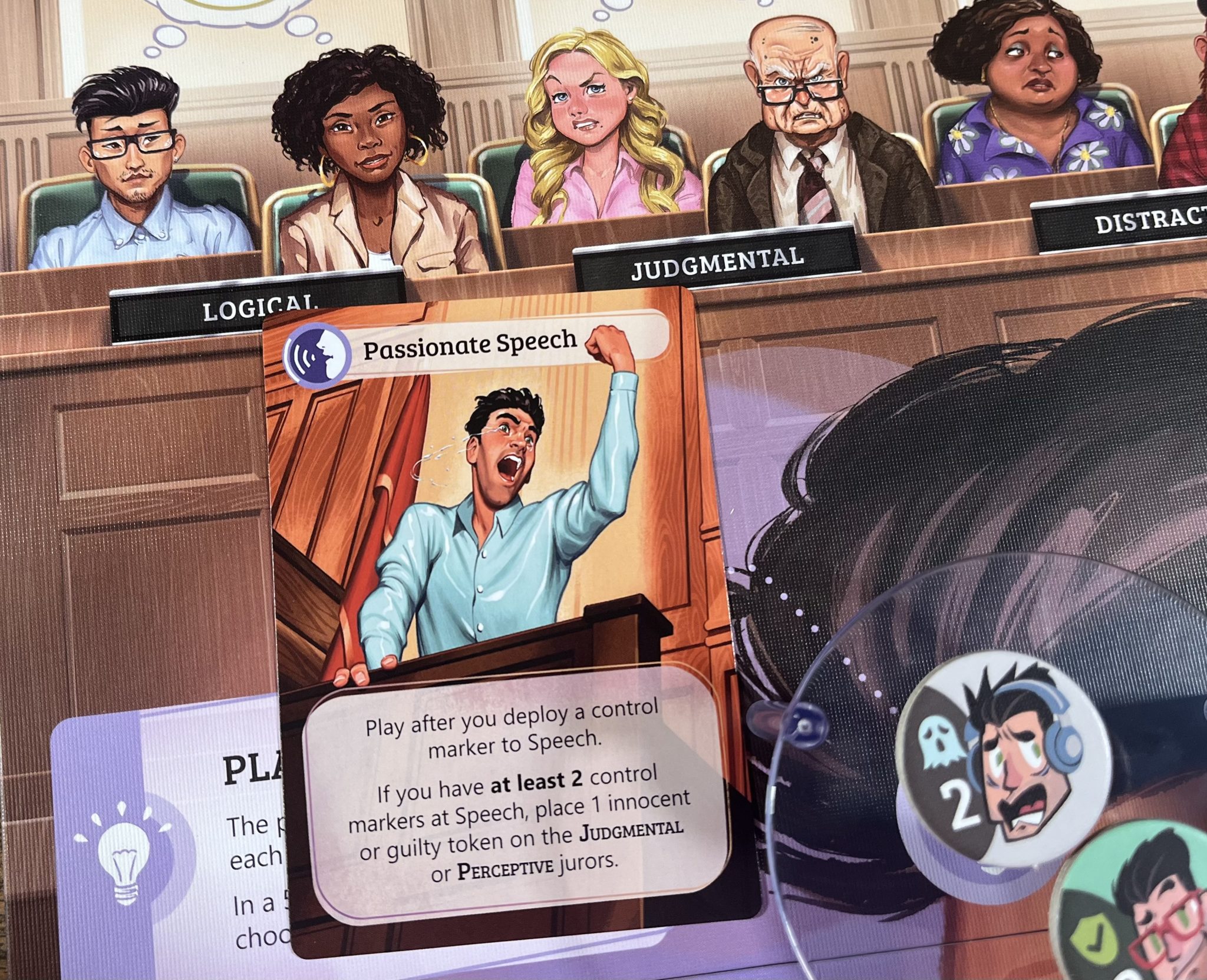 You Robbed A Bank, What Next? - A 'Voices In My Head' Board Game Review 3 Voices In My Head passionate speech card
