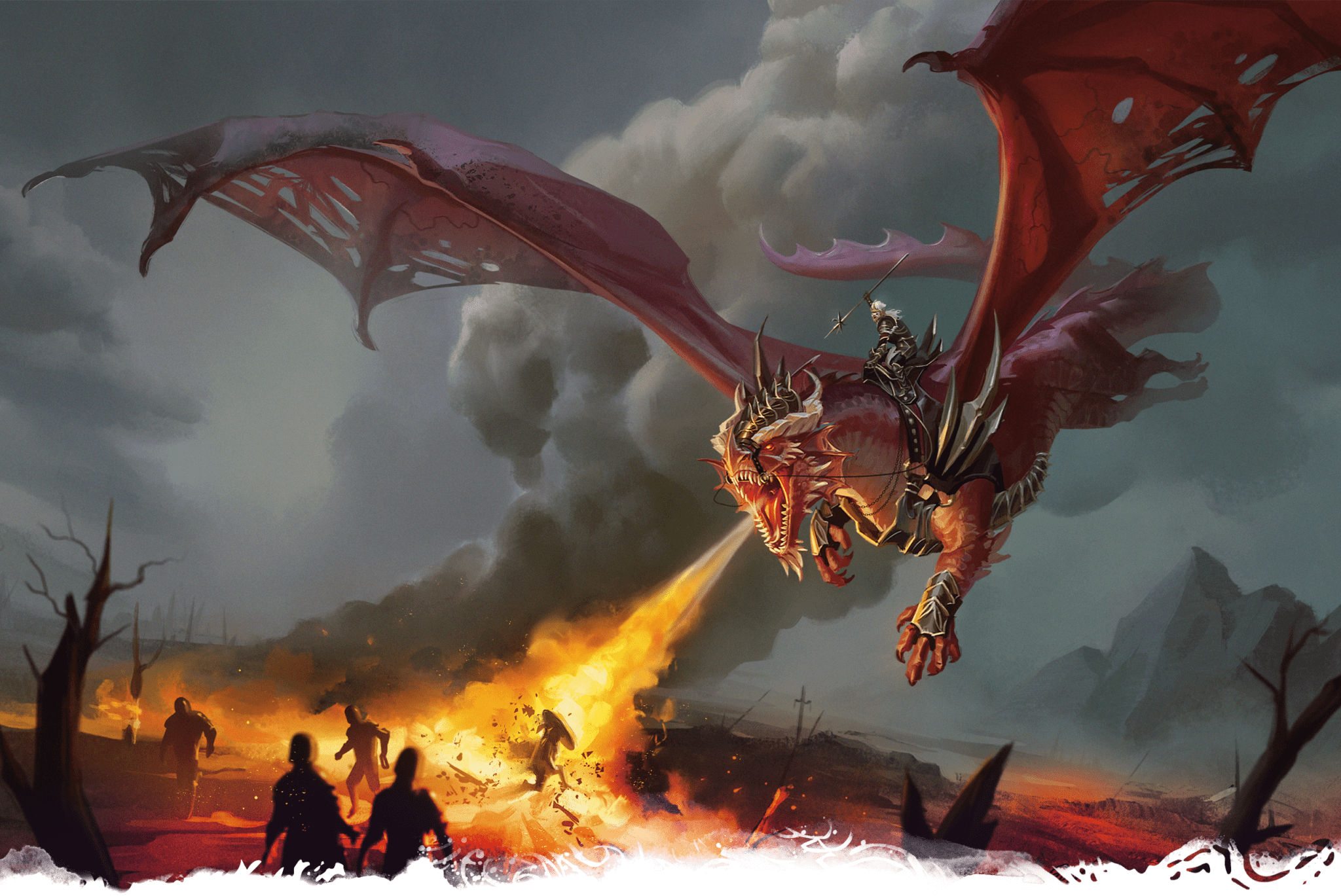 Kansaldi on a dragon