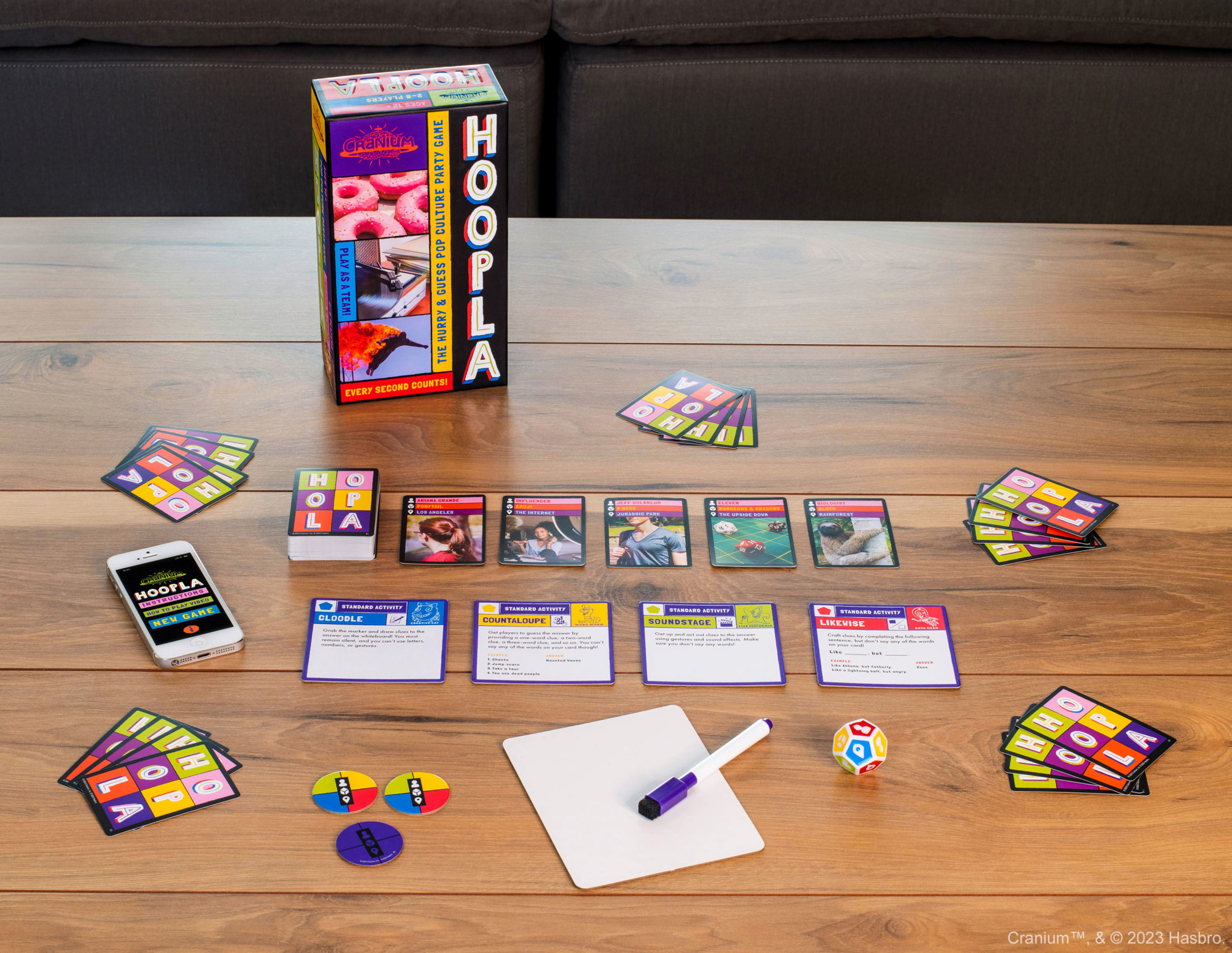 Funko Games And Hasbro Announce New Partnership To Celebrate 25th Anniversary of 'Cranium' 5 Cranium Hoopla: box contents