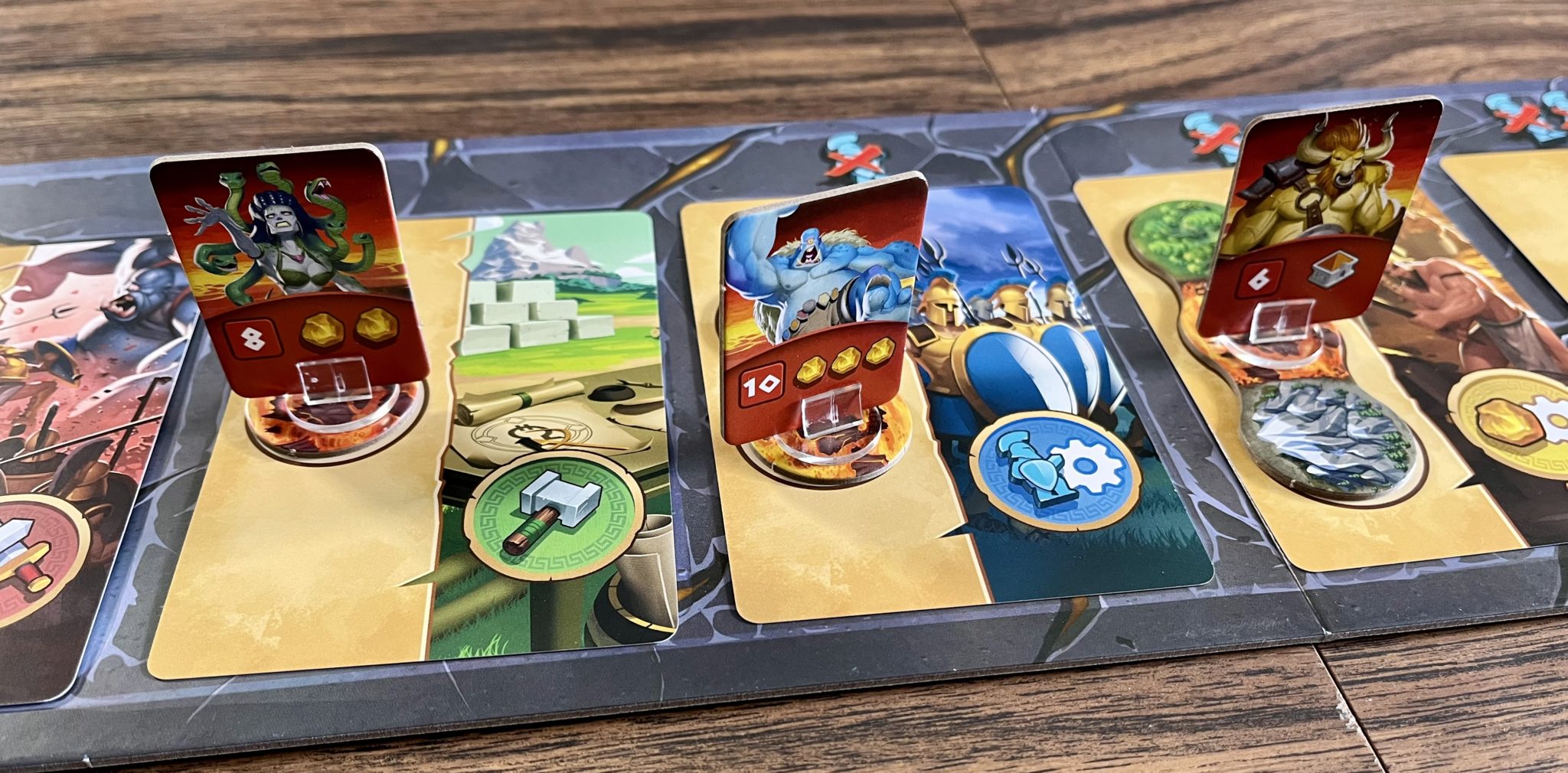 'Orichalcum' Borrows Greek Mythology In A Mini 4X Family Game 7 Orichalcum action board with creatures