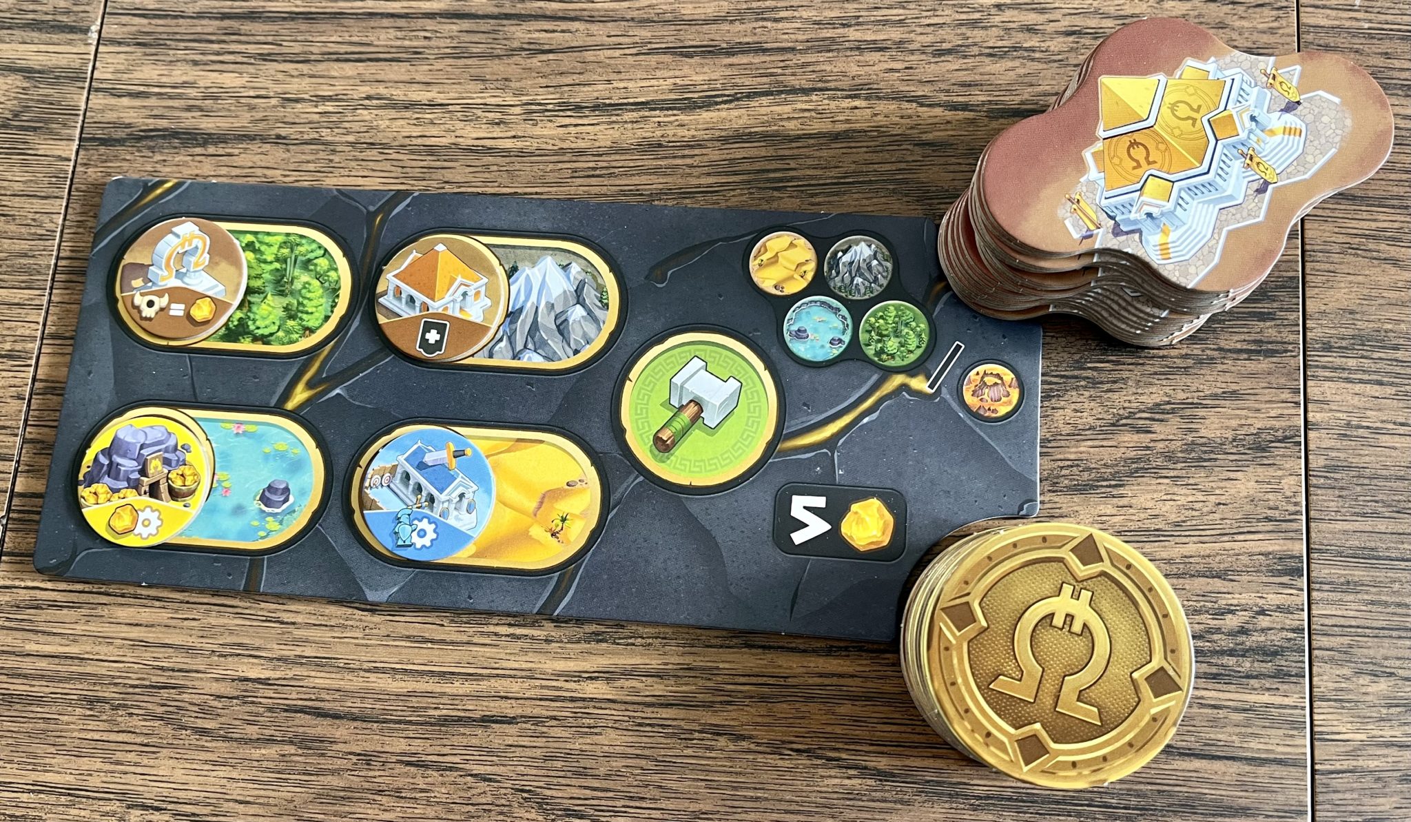 'Orichalcum' Borrows Greek Mythology In A Mini 4X Family Game 8 Orichalcum building board