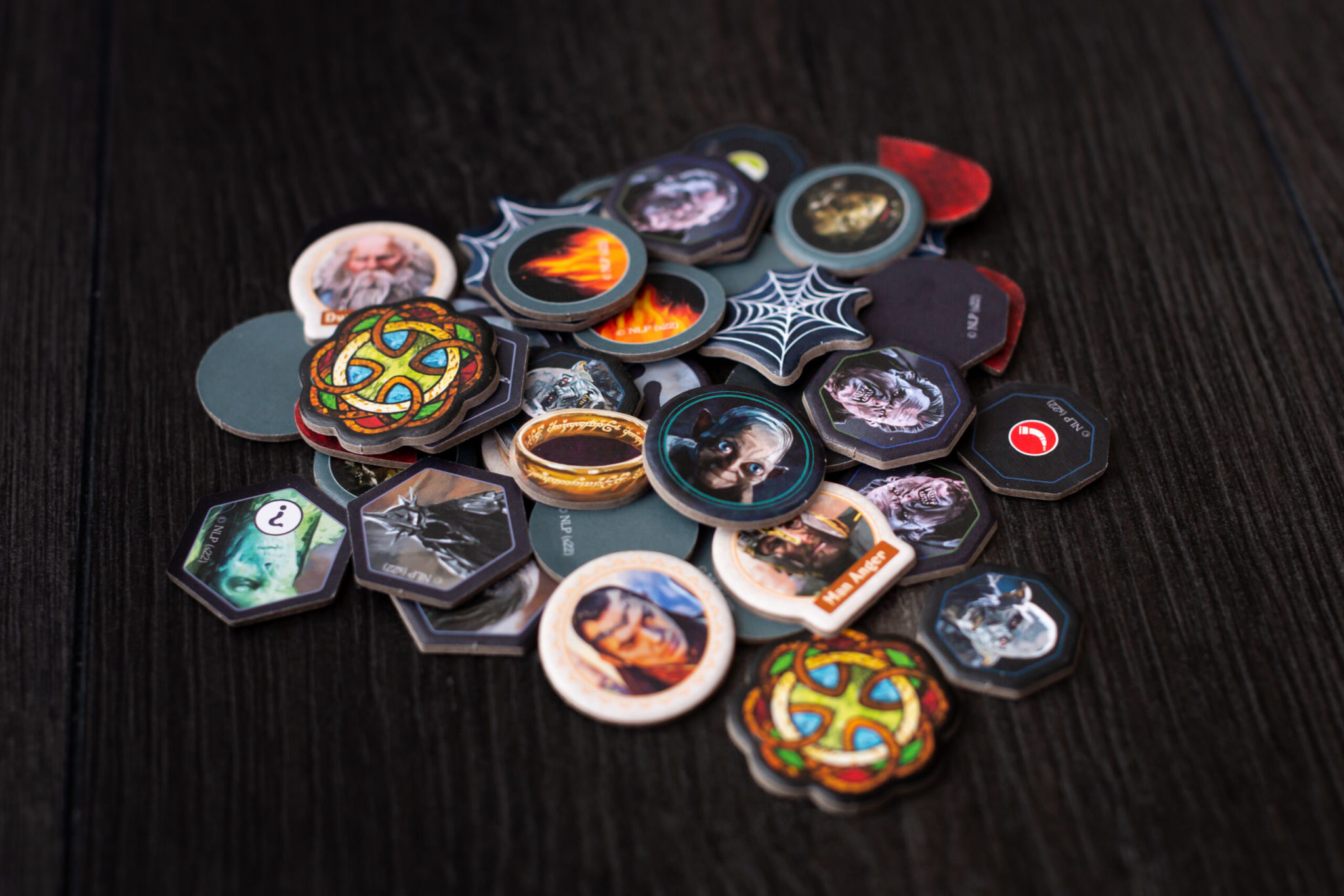 Ravensburger Announces New 'Lord of The Rings' Game In Adventure Book Series 3 The Lord of the Rings Adventure Book Game tokens