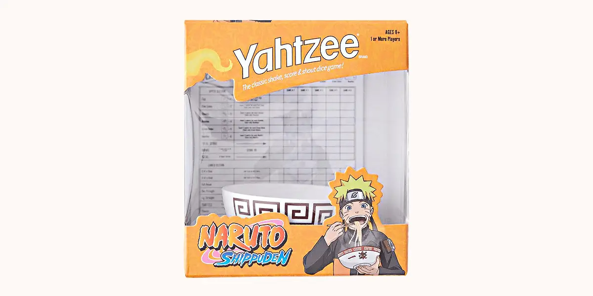 Make Your Ramen the Ninja Way with 'Naruto Yahtzee'! 1 Naruto Yahtzee box