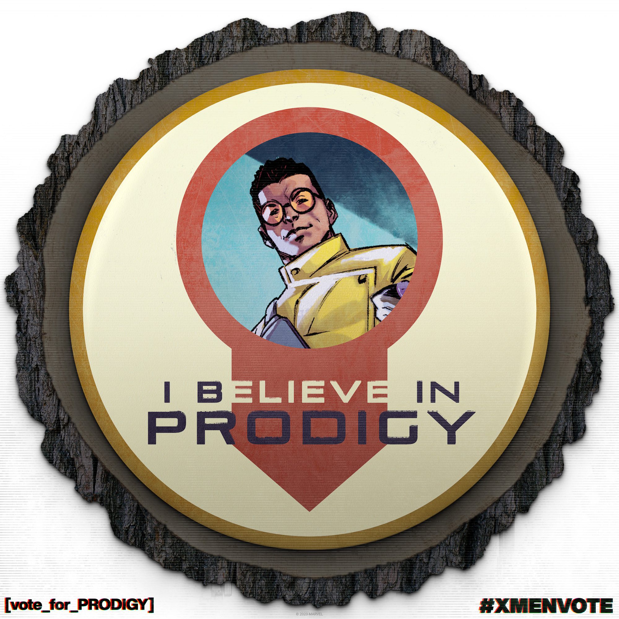 X-Men Vote Prodigy button