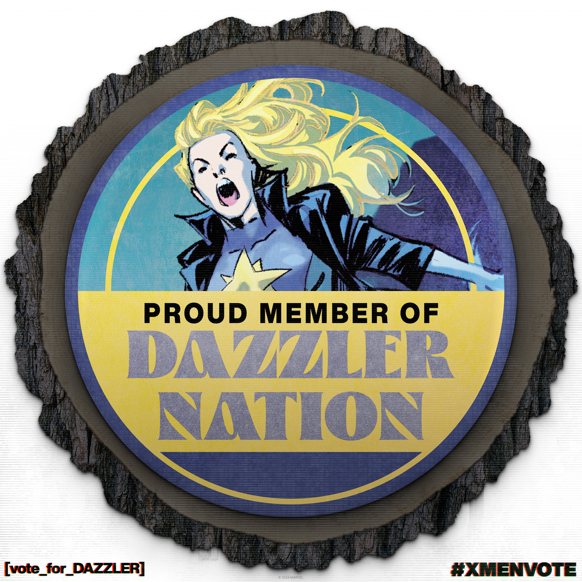 X-Men Vote Dazzler button