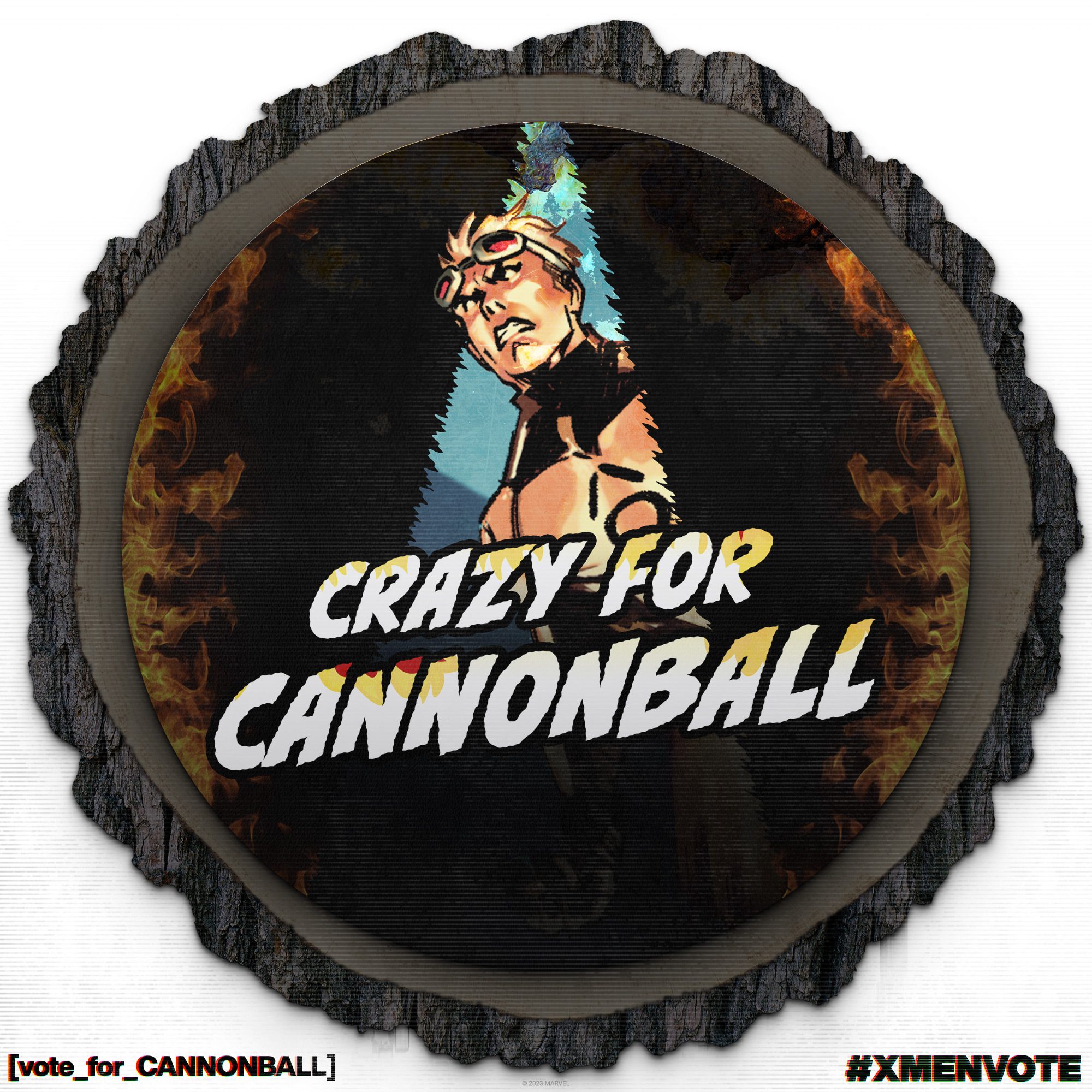 X-Men Vote Cannonball button