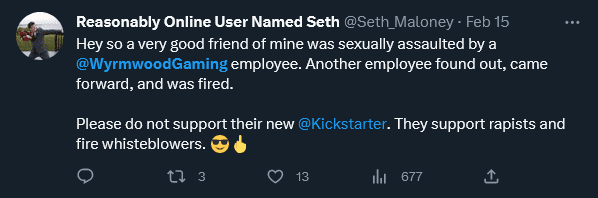 Former Employee Alleges Termination By Wyrmwood Gaming To Cover For Sexual Misconduct 1