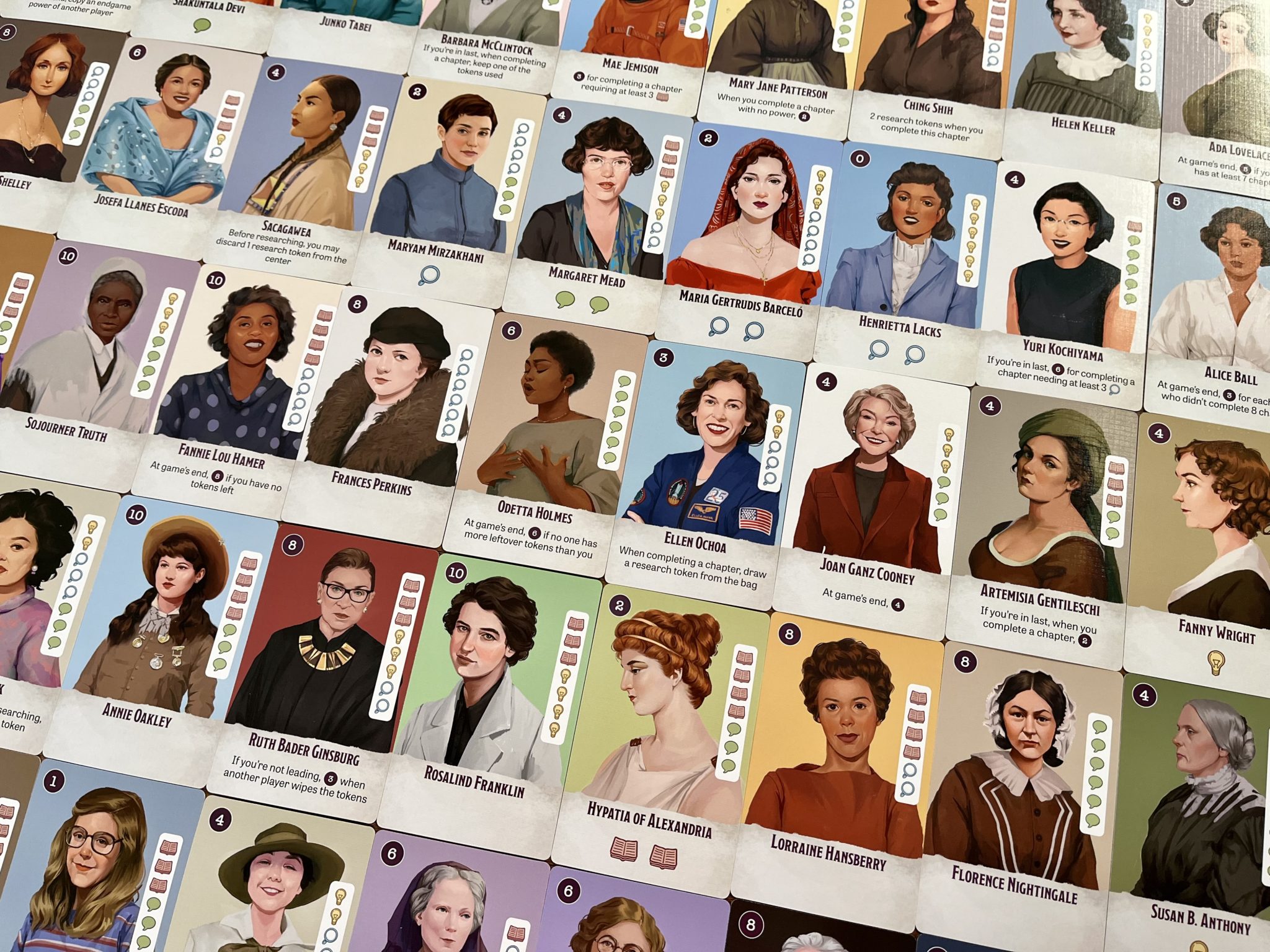 HerStory cards featuring women