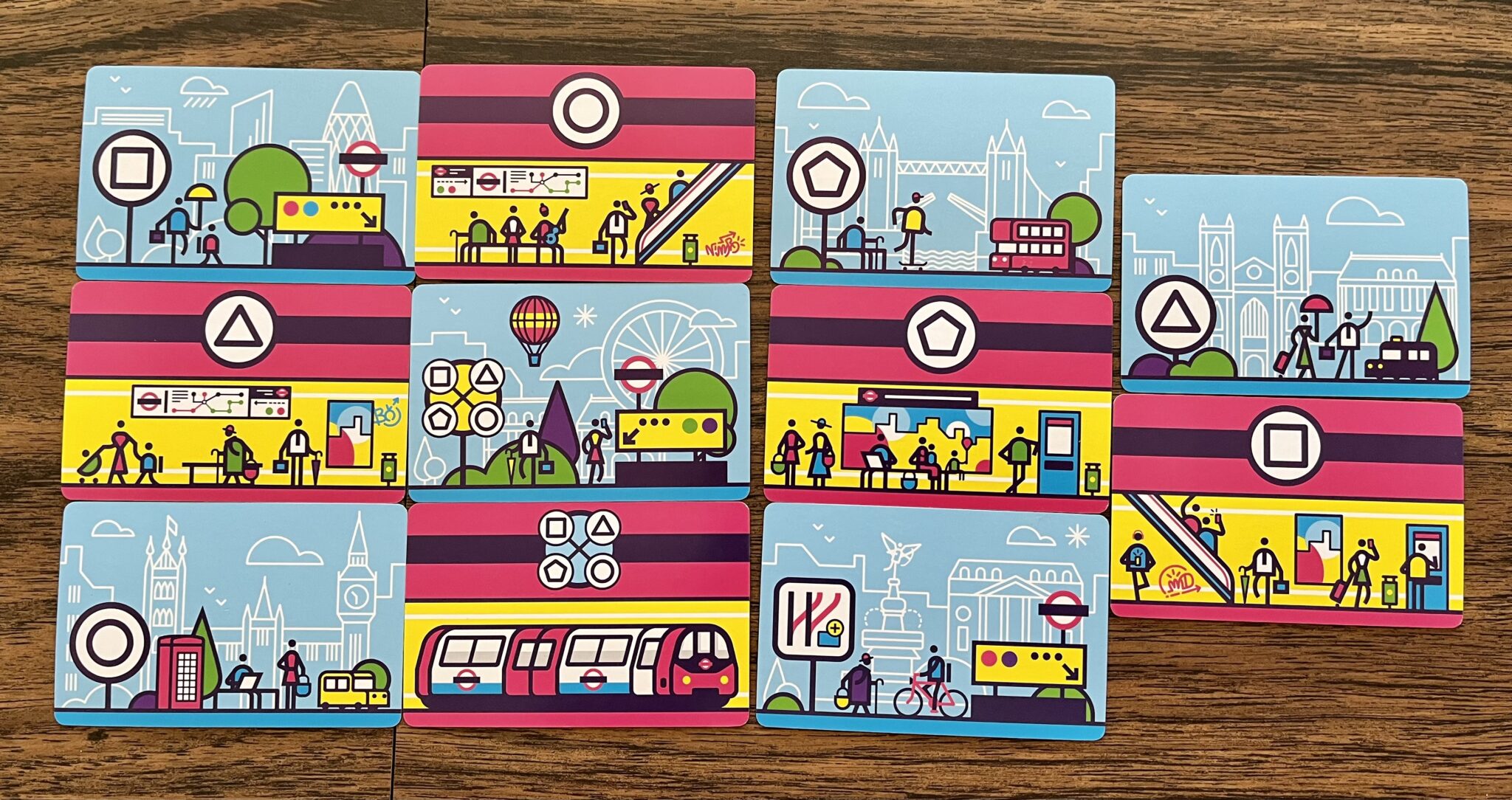 Next Station: London cards for movement